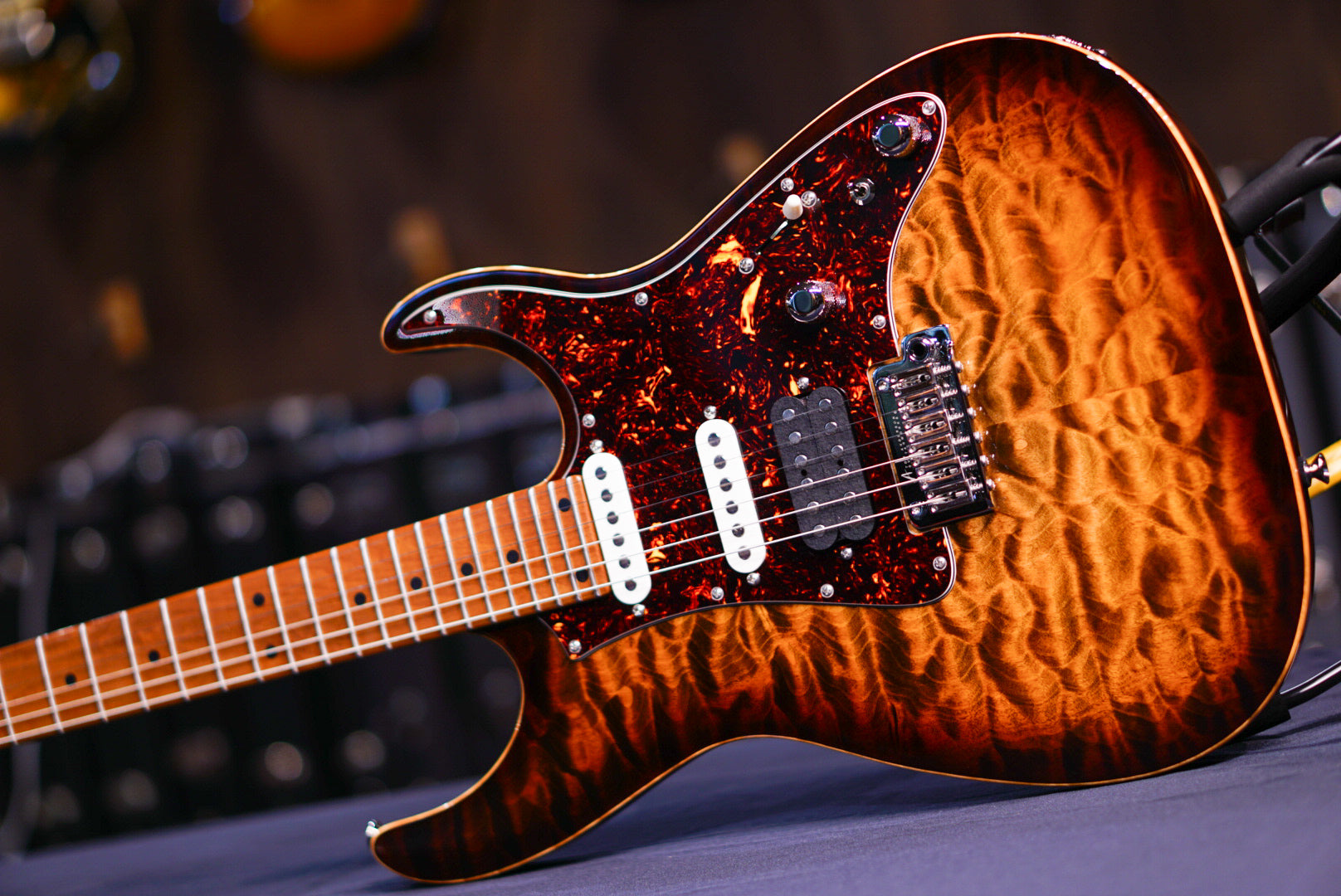 Tom Anderson Guardian Angel Natural Mocha Burst 05-08-23A - HIENDGUITAR Anderson GUITAR