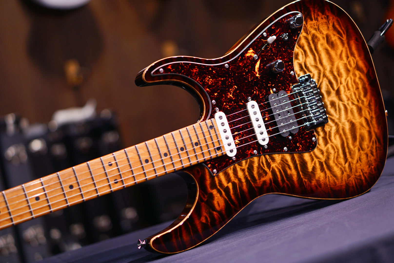 Tom Anderson Guardian Angel Natural Mocha Burst 05-08-23A - HIENDGUITAR Anderson GUITAR