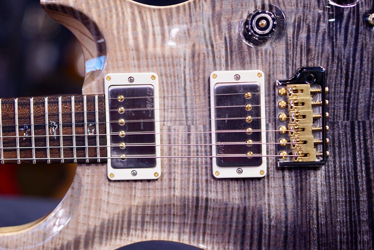 PRS Custom 24 Piezo Wood Library Rosewood Neck Gray Black Fade 0412656