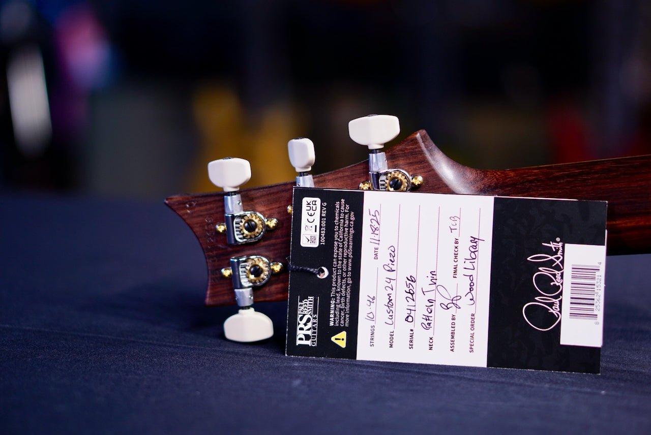 PRS Custom 24 Piezo Wood Library Rosewood Neck Gray Black Fade 0412656