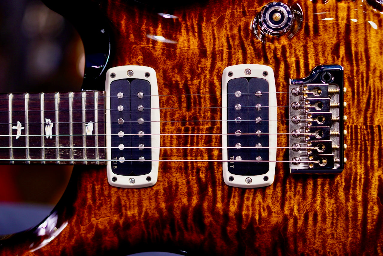 PRS Custom 24-08 Black Gold Wraparound Burst 0412089