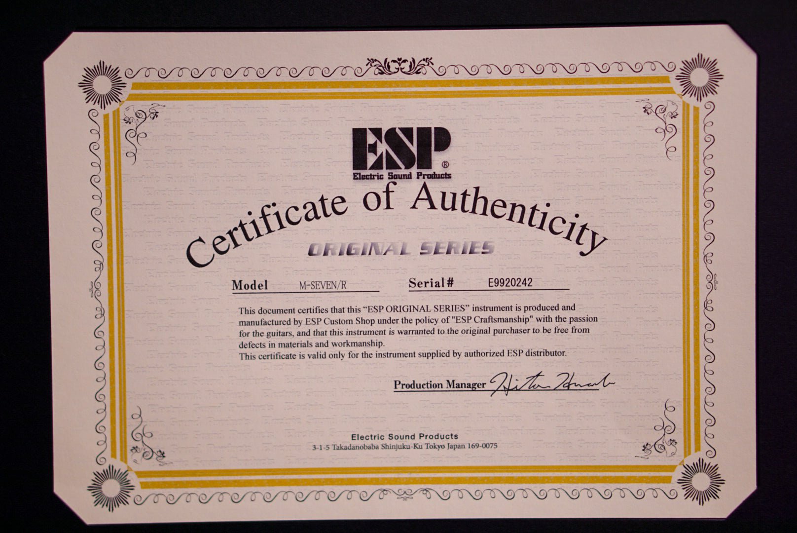ESP original M-seven/R Liquid Metal Silver E9920242
