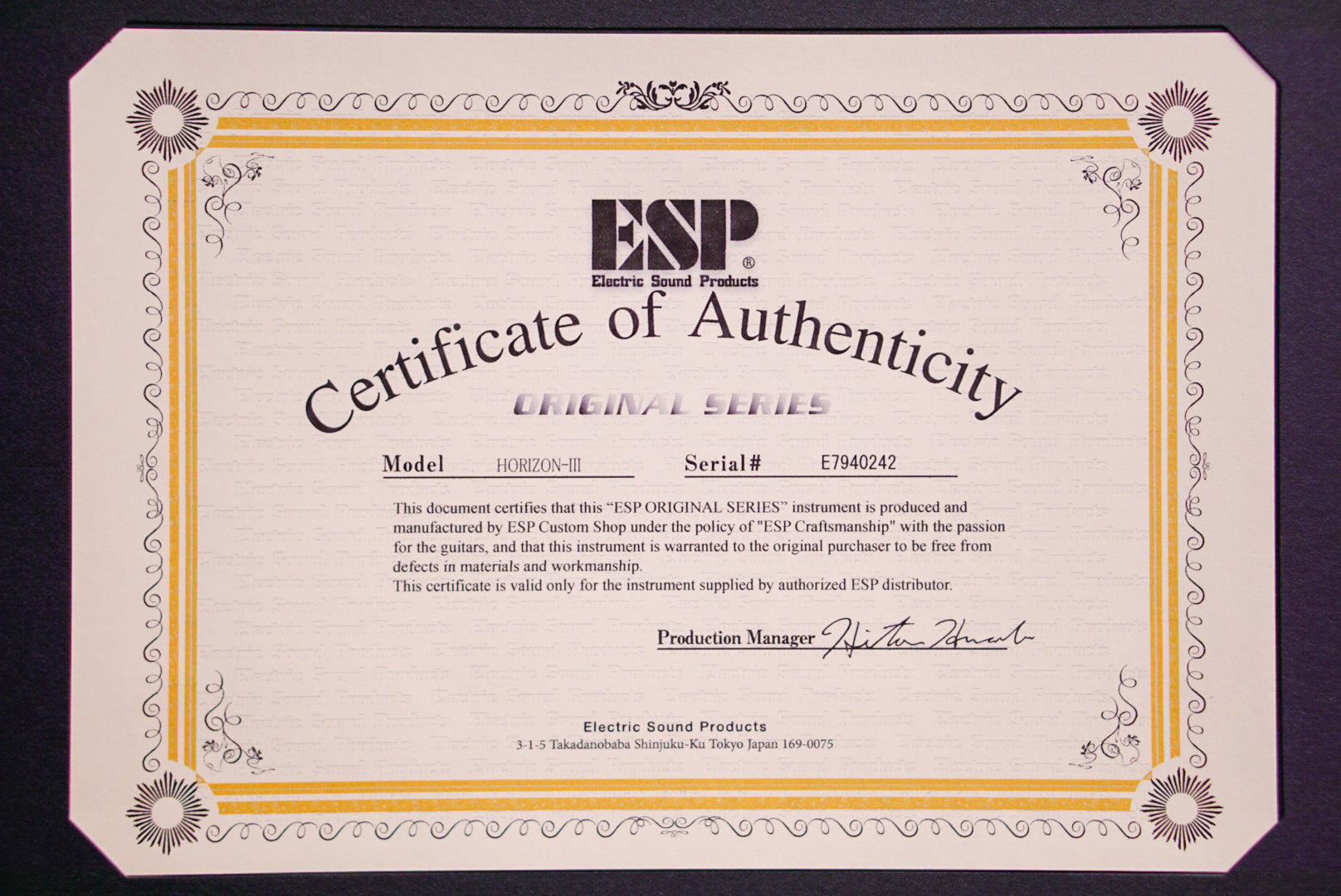 ESP Original Horizon III Liquid Metal Blue e7940242