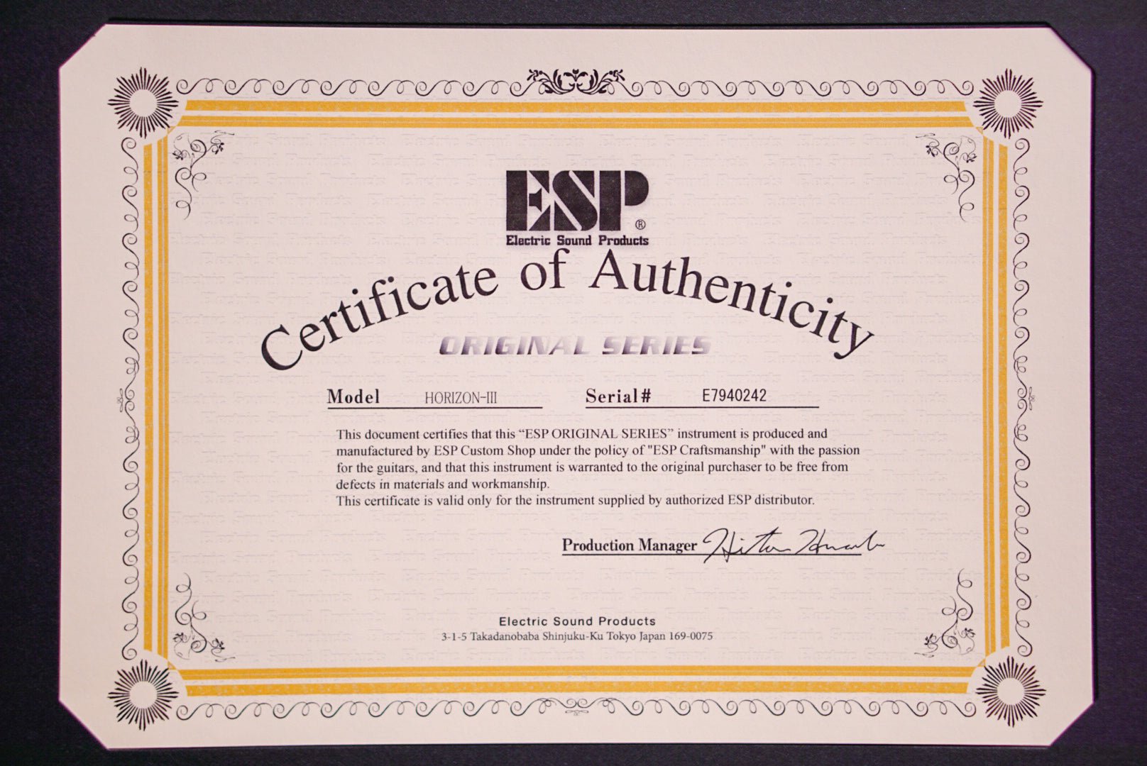 ESP Original Horizon III Liquid Metal Blue e7940242