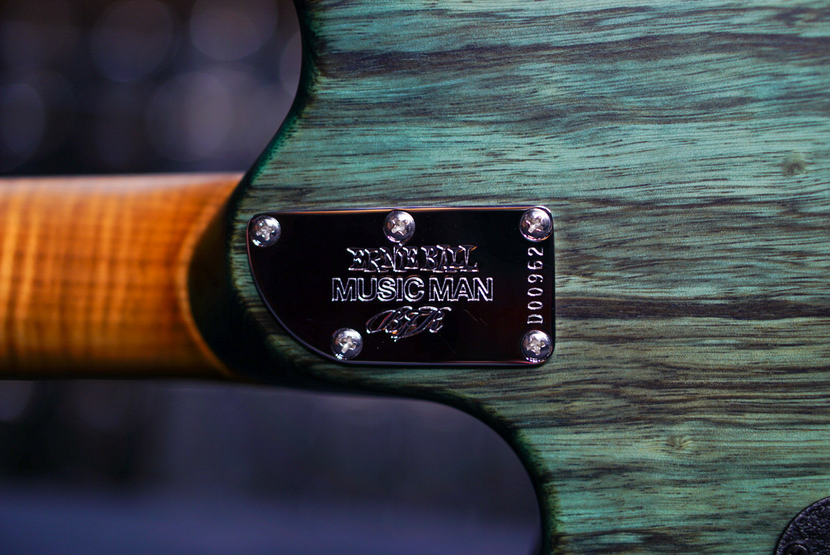 Ernie ball Musicman BFR Steve Morse Y2D Jade Burl D00962 - HIENDGUITAR musicman guitar