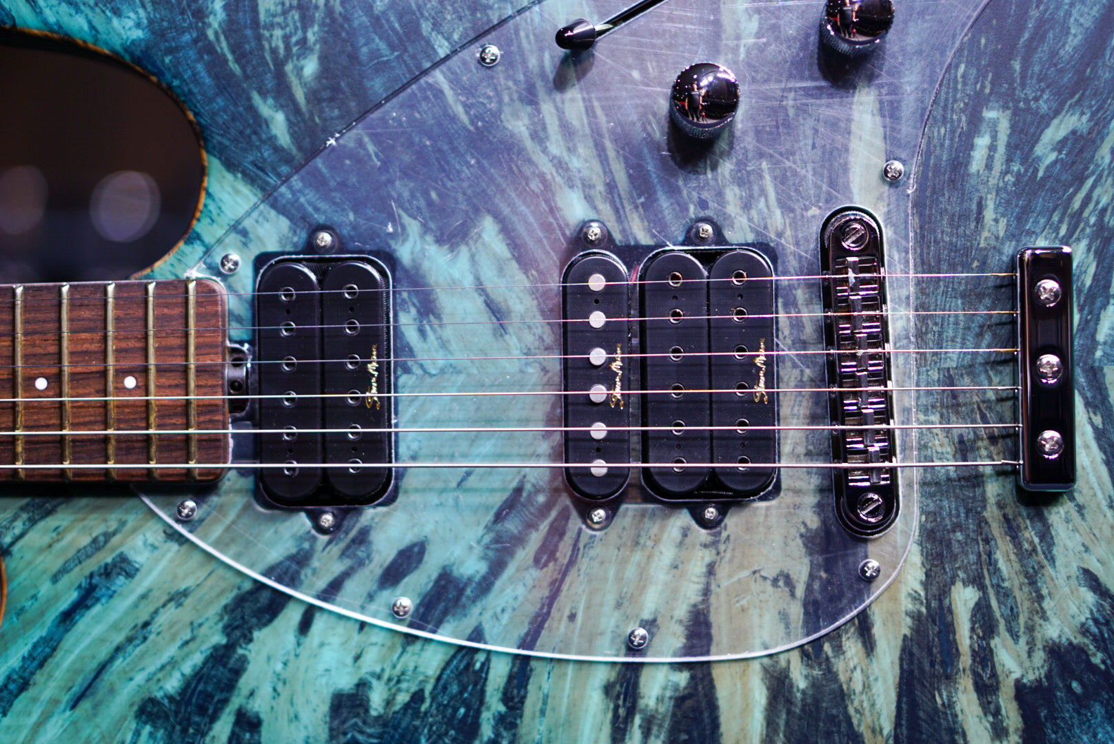 Ernie ball Musicman BFR Steve Morse Y2D Jade Burl D00146 - HIENDGUITAR musicman guitar