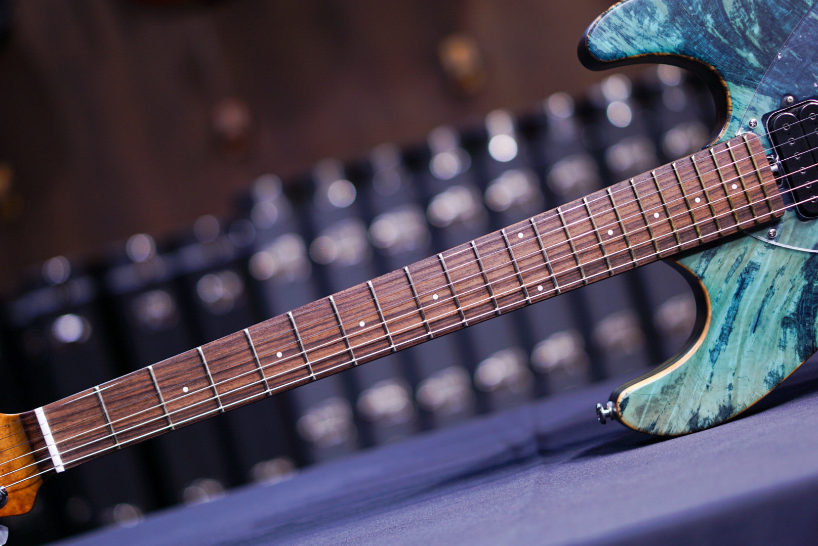 Ernie ball Musicman BFR Steve Morse Y2D Jade Burl D00146 - HIENDGUITAR musicman guitar