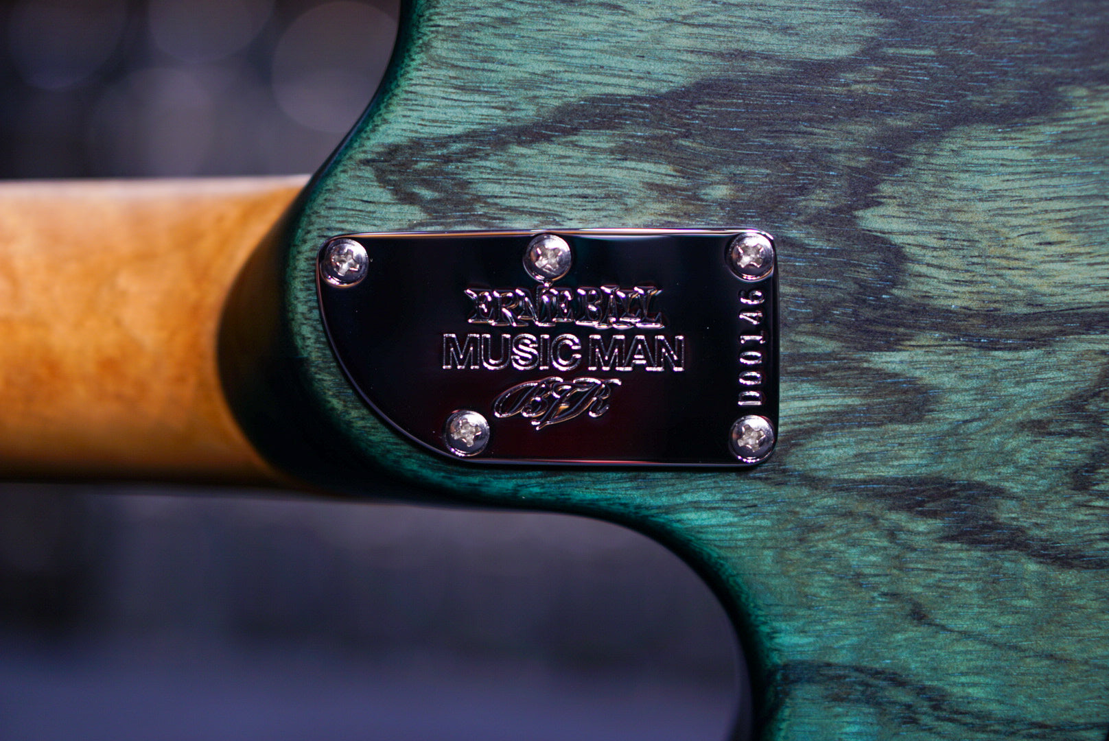 Ernie ball Musicman BFR Steve Morse Y2D Jade Burl D00146 - HIENDGUITAR musicman guitar