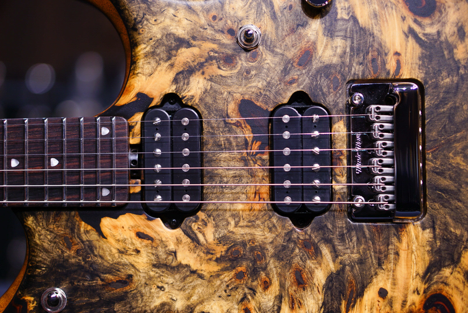 Ernie Ball Music Man JP15 - Butterscotch Burl BFR D00783 - HIENDGUITAR Musicman GUITAR