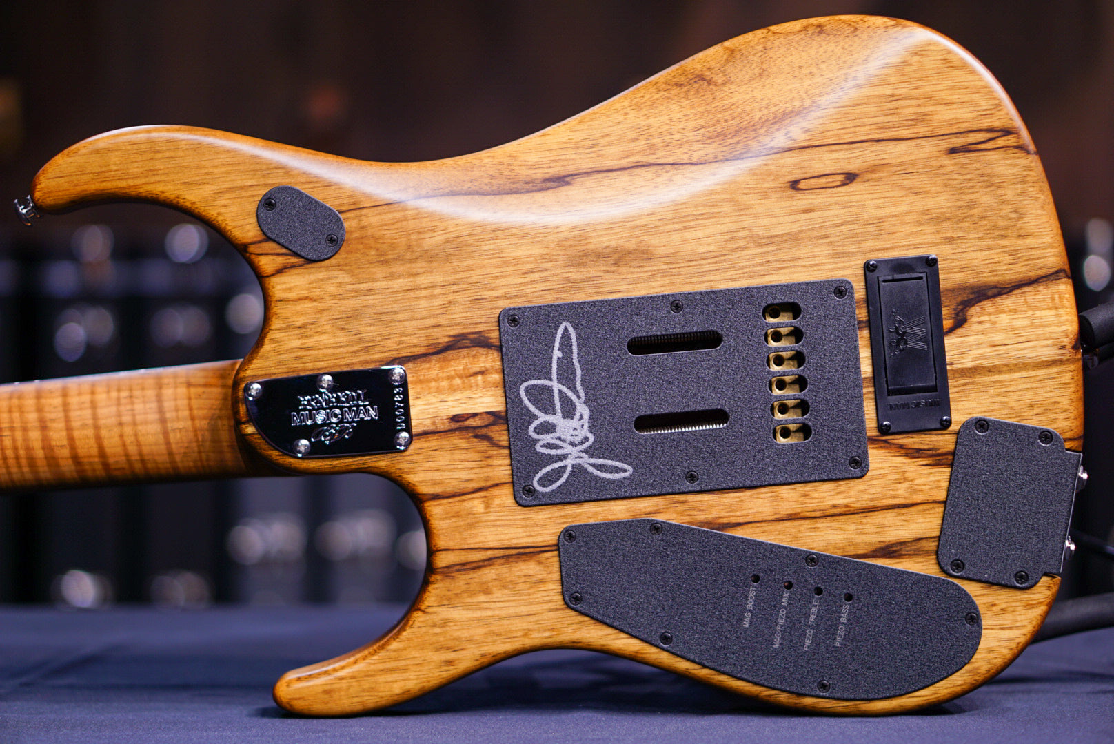 Ernie Ball Music Man JP15 - Butterscotch Burl BFR D00783 - HIENDGUITAR Musicman GUITAR