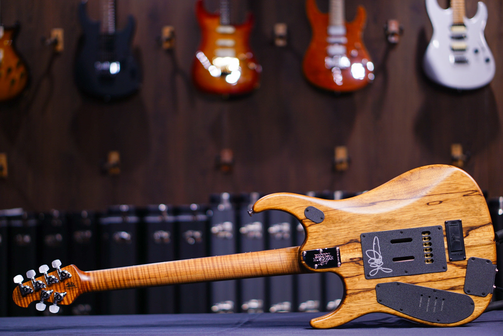 Ernie Ball Music Man JP15 - Butterscotch Burl BFR D00783 - HIENDGUITAR Musicman GUITAR