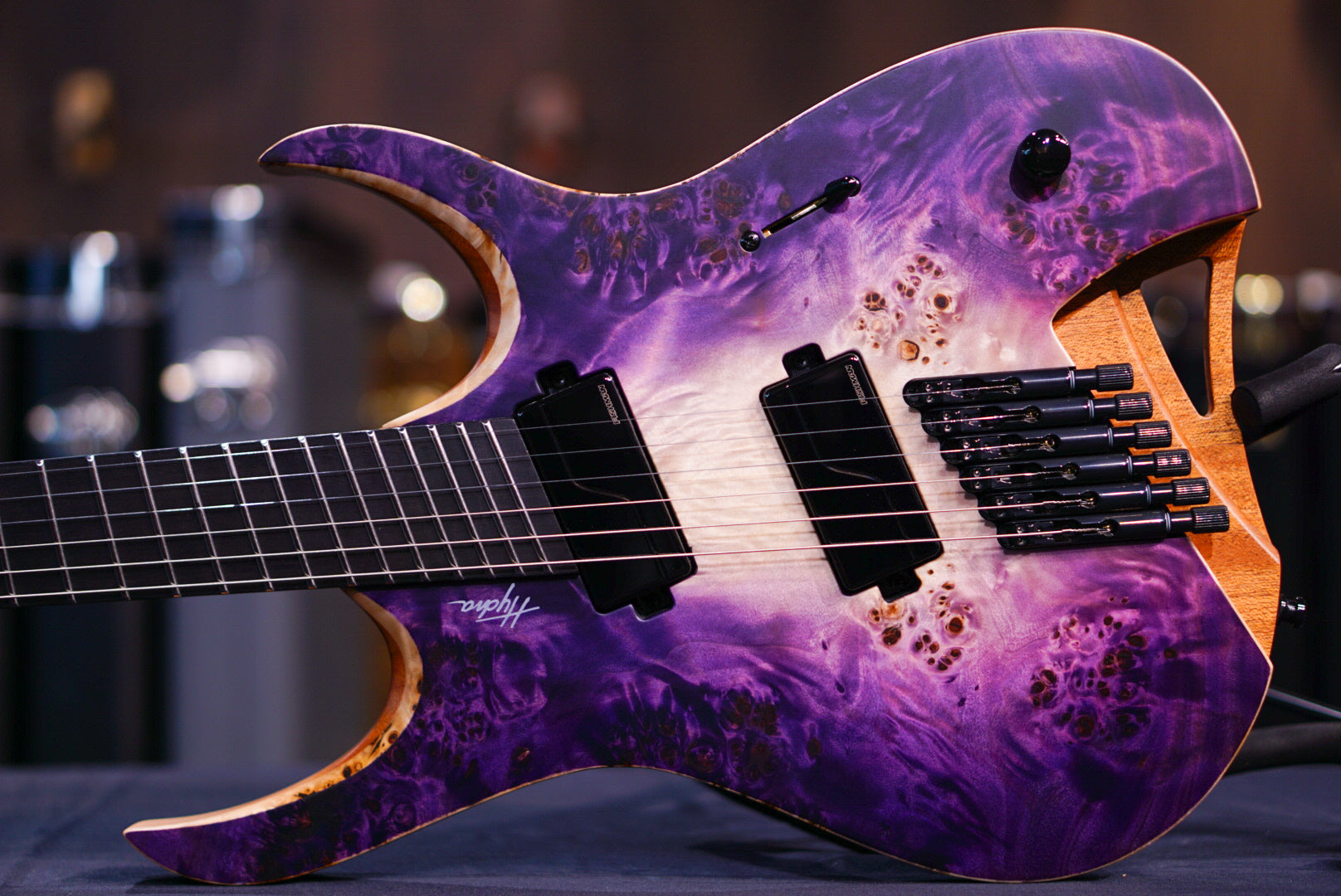 Mayones Hydra Elite VF FSH 6 Trans Natural Fade Purple Burst Out Satine HF0000729