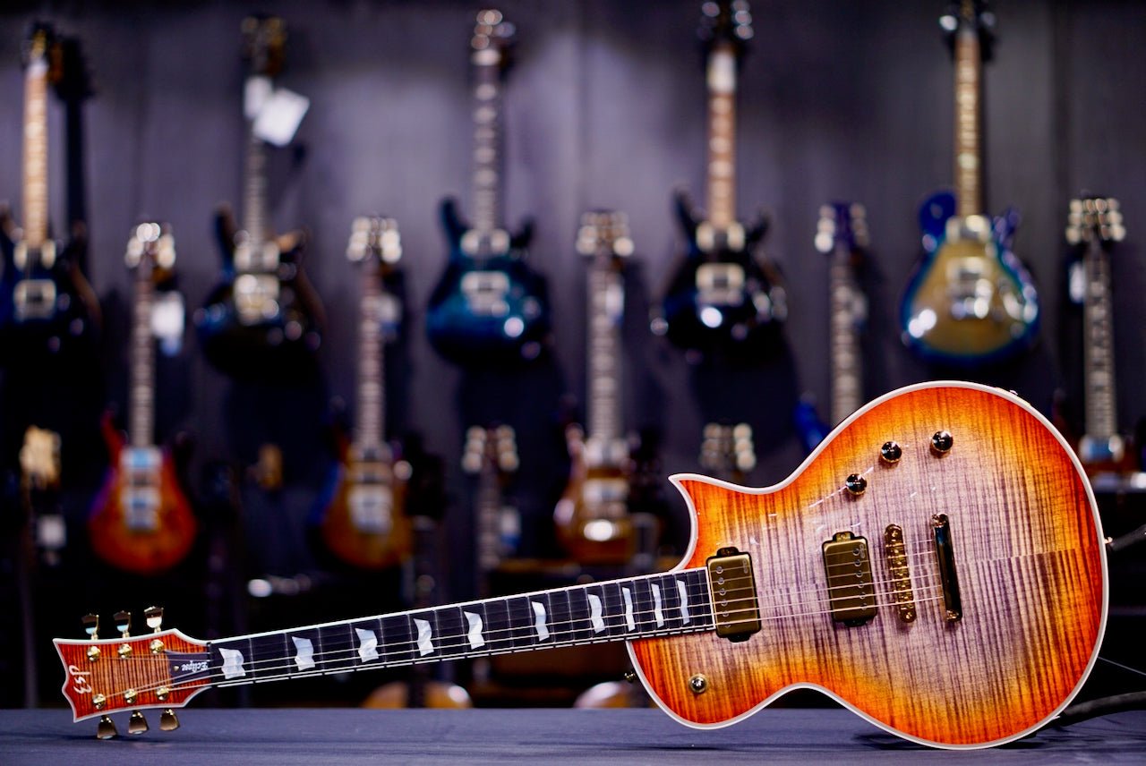 ESP ECLIPSE-CTM FM Violet Orange Sunburst E3030252