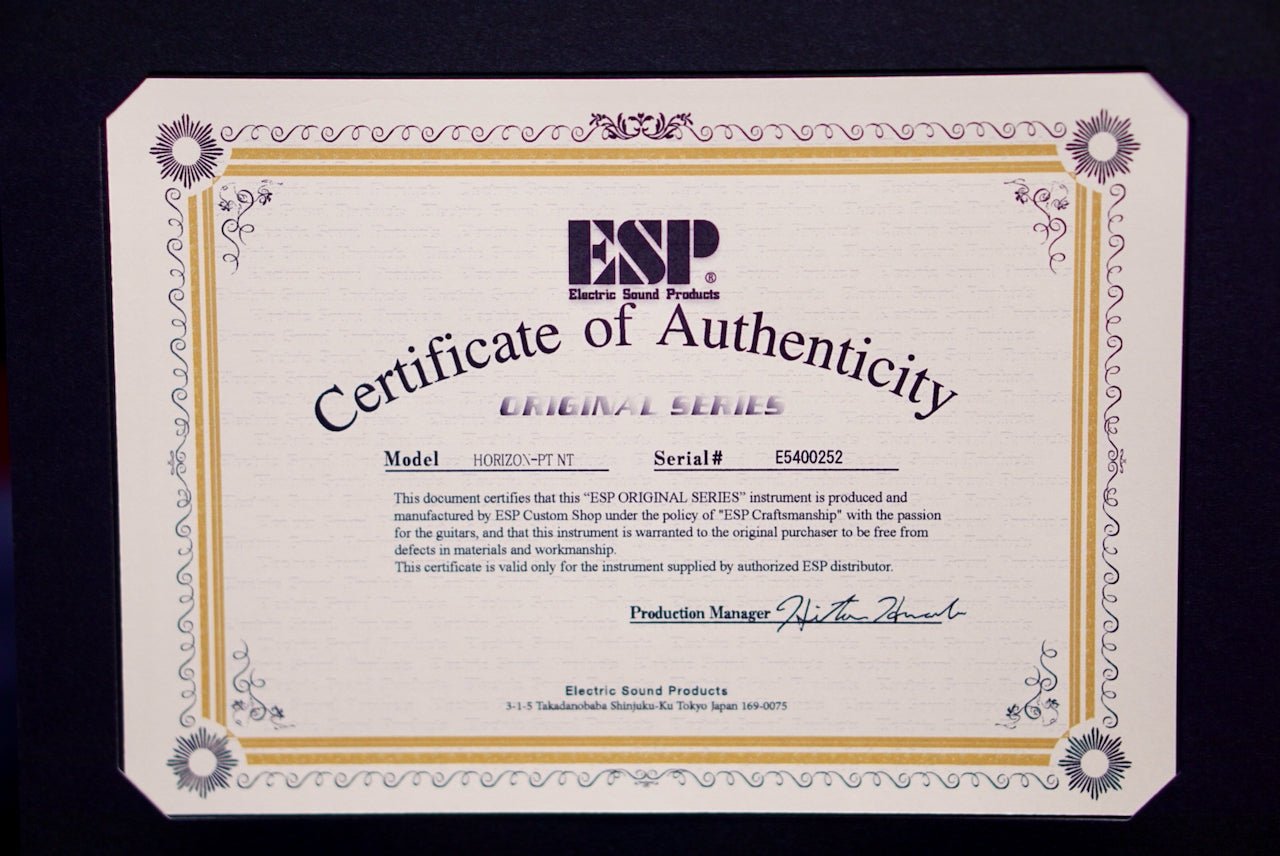 ESP HORIZON-PT NT Sugilite w/Violet Pearl Black E5400252