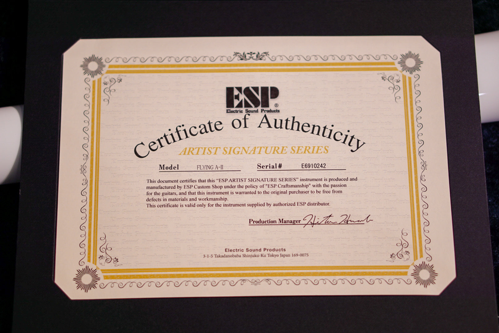 ESP FLYING A-II Toshihiko Takamizawa THE ALFEE E6910242