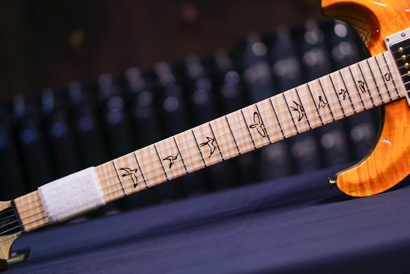 PRS Custom 24 wood library orange fade 0369345 - HIENDGUITAR PRS GUITAR