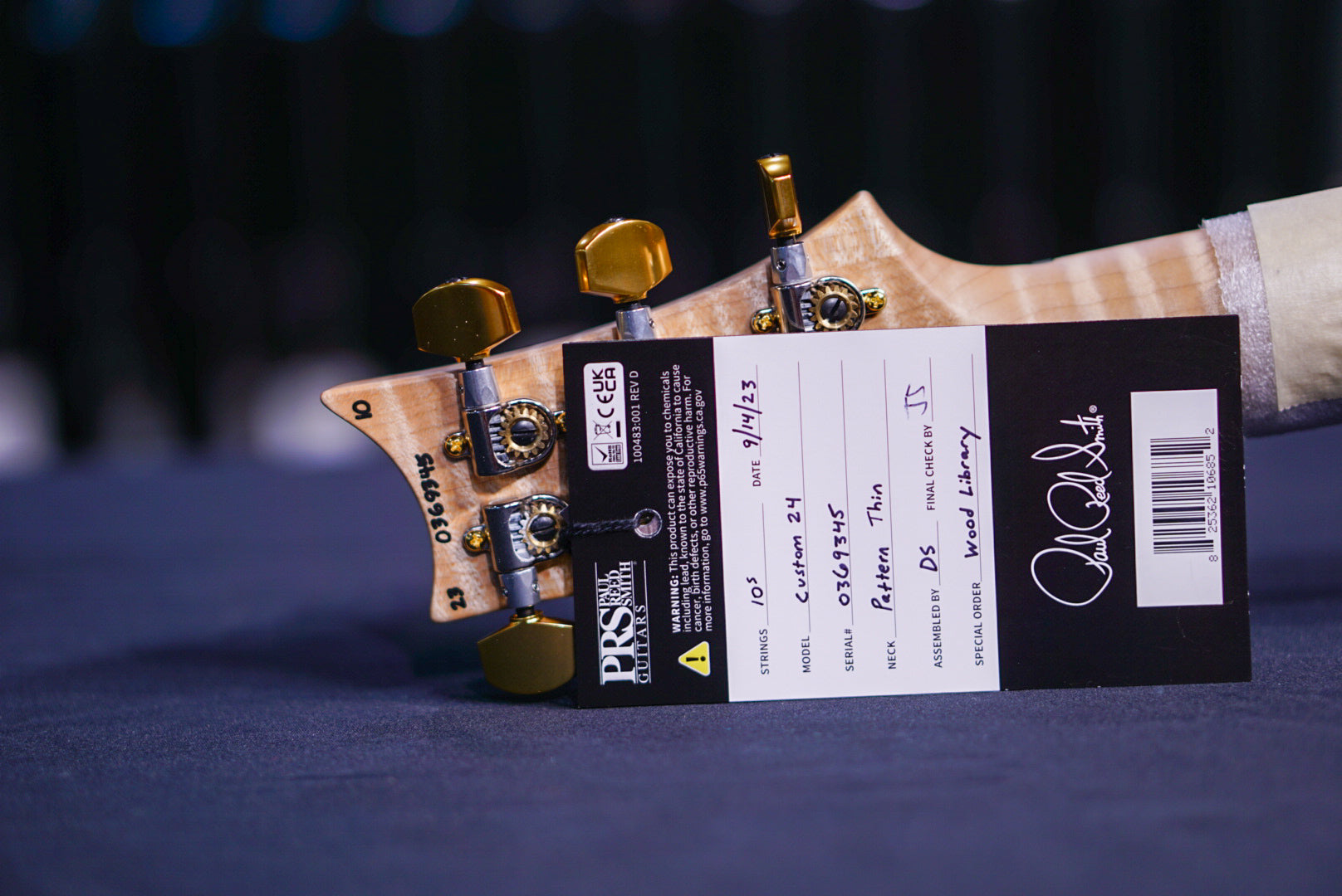 PRS Custom 24 wood library orange fade 0369345 - HIENDGUITAR PRS GUITAR