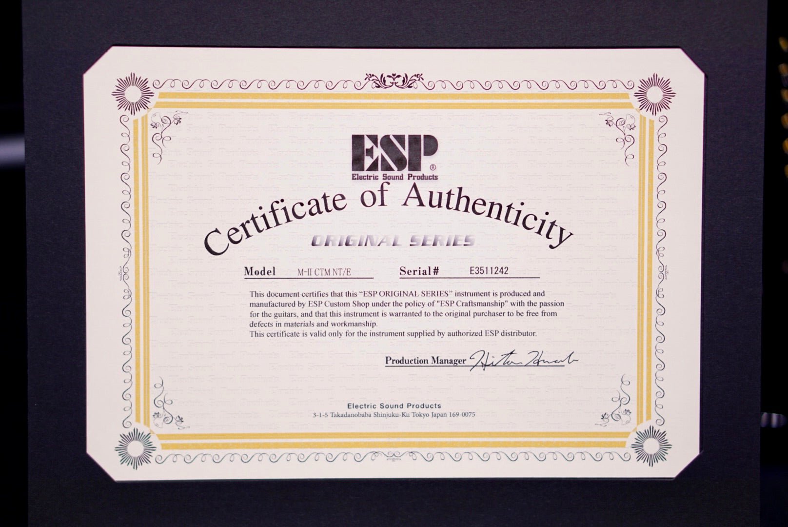 ESP Original M-II CTM NT/E Glitter Storm Blue E3511242