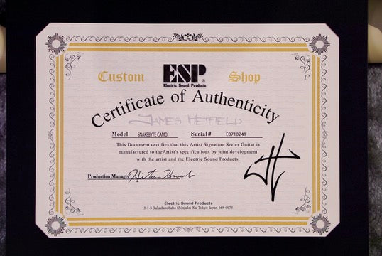 ESP SNAKEBYTE CAMO James hetfield signature E0710241