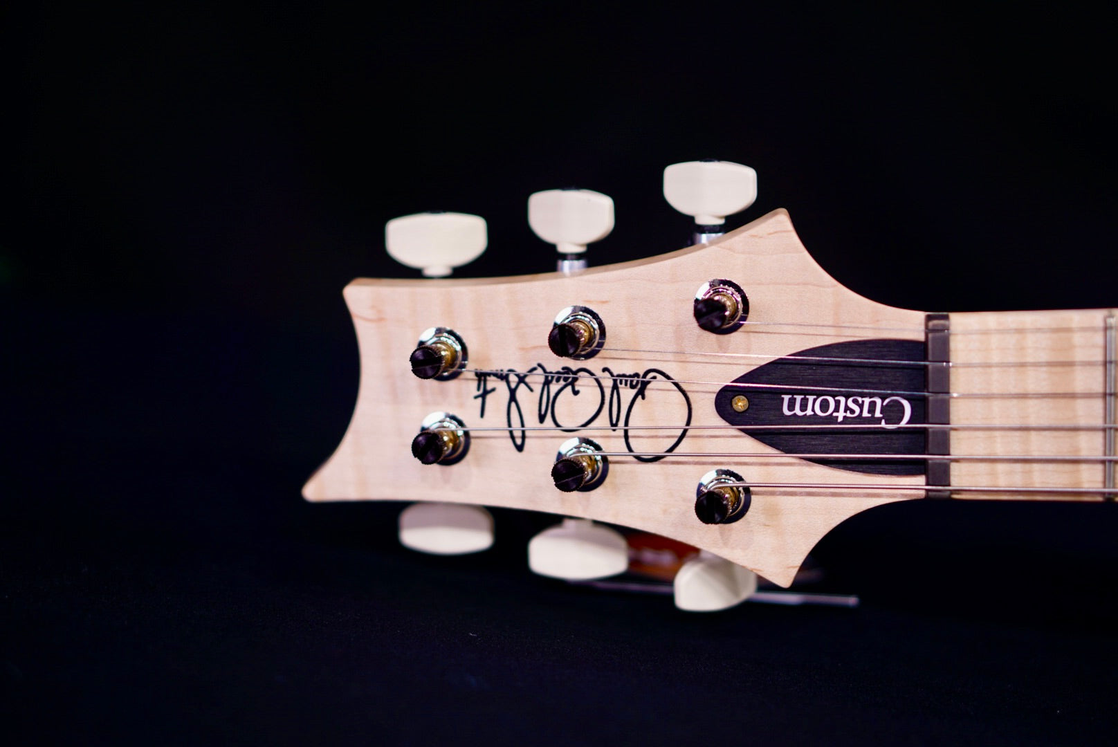 PRS Custom 24 Piezo Wood Library Artist Neck Faded Gray Black Fade 0405765