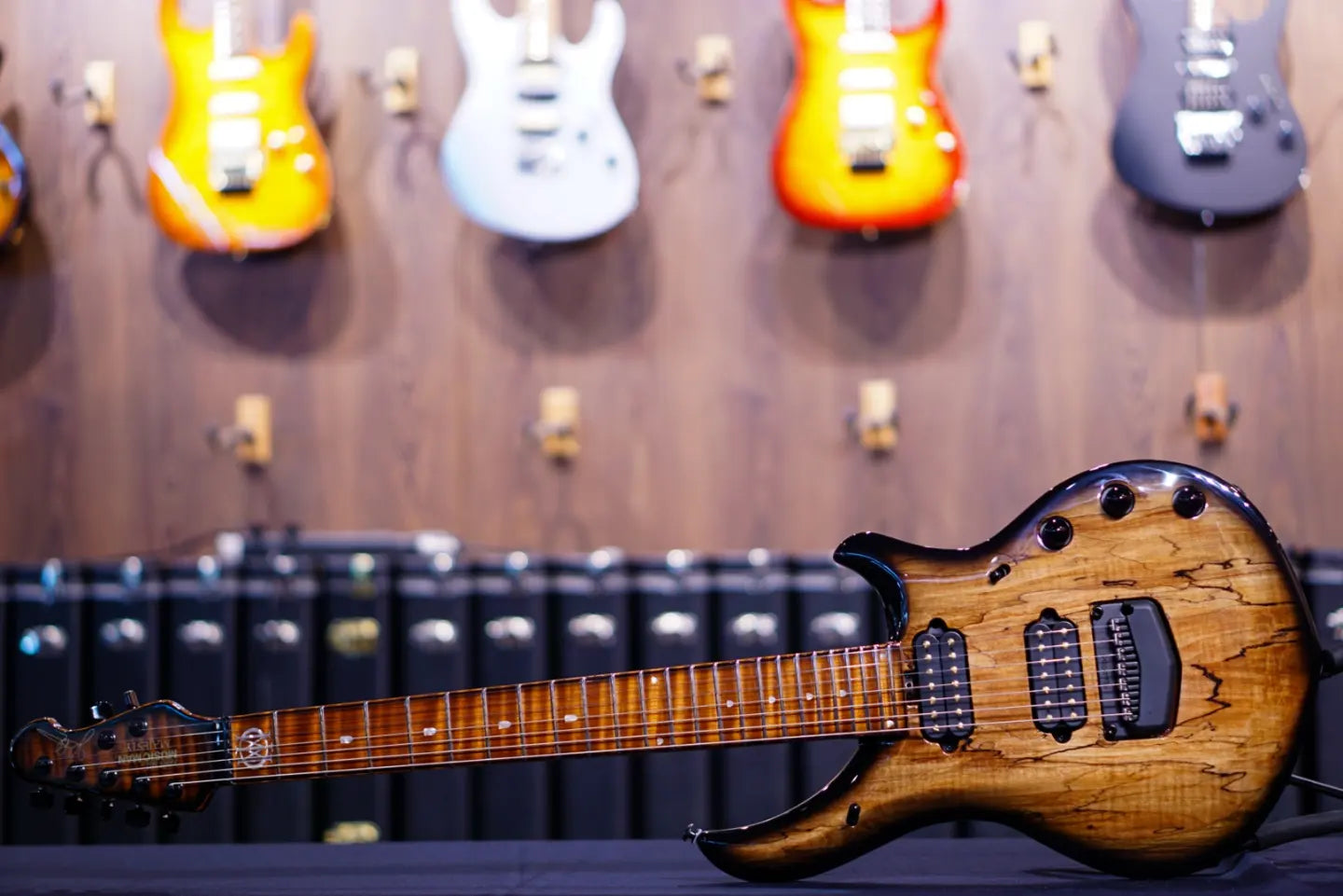 Ernie Ball Music Man John Petrucci Limited-edition Maple Top Majesty 7-string Spice Melange M017068 - HIENDGUITAR Musicman GUITAR