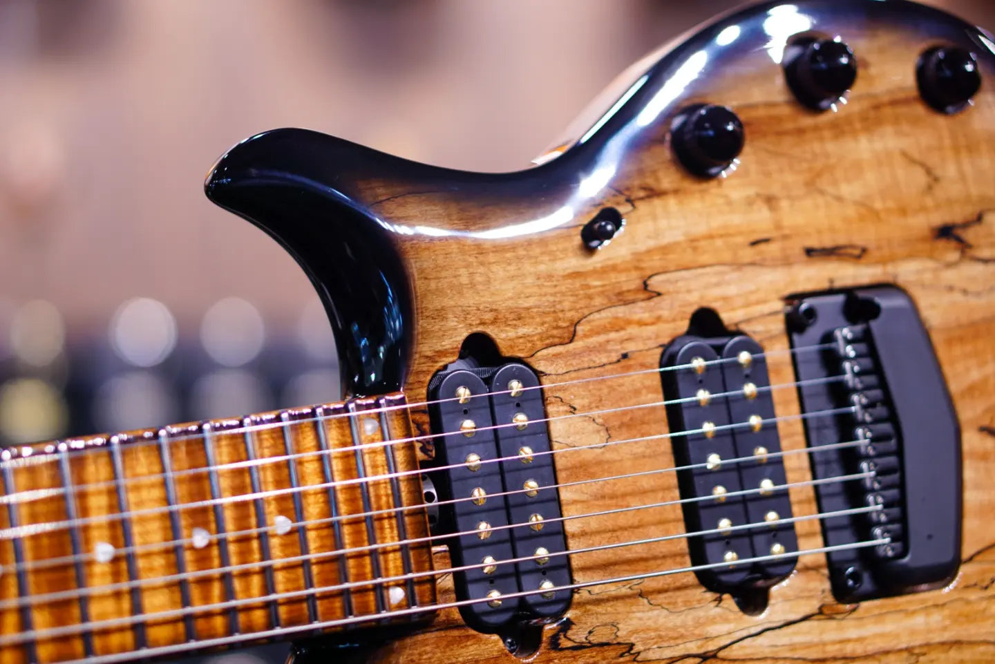 Ernie Ball Music Man John Petrucci Limited-edition Maple Top Majesty 7-string Spice Melange M017068 - HIENDGUITAR Musicman GUITAR