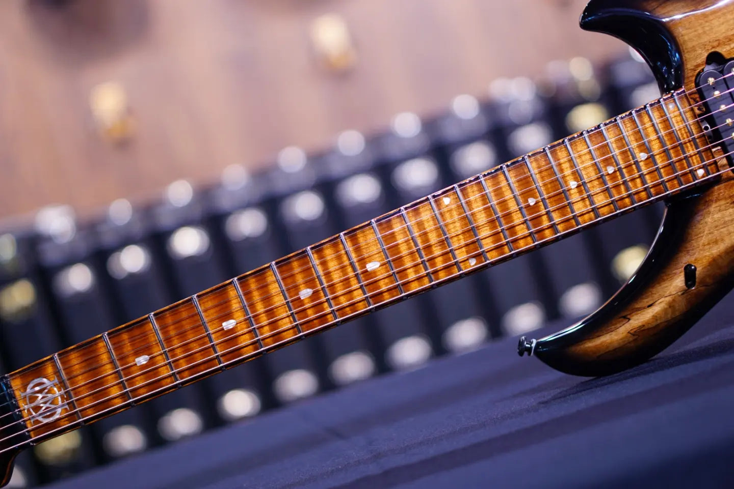 Ernie Ball Music Man John Petrucci Limited-edition Maple Top Majesty 7-string Spice Melange M017068 - HIENDGUITAR Musicman GUITAR