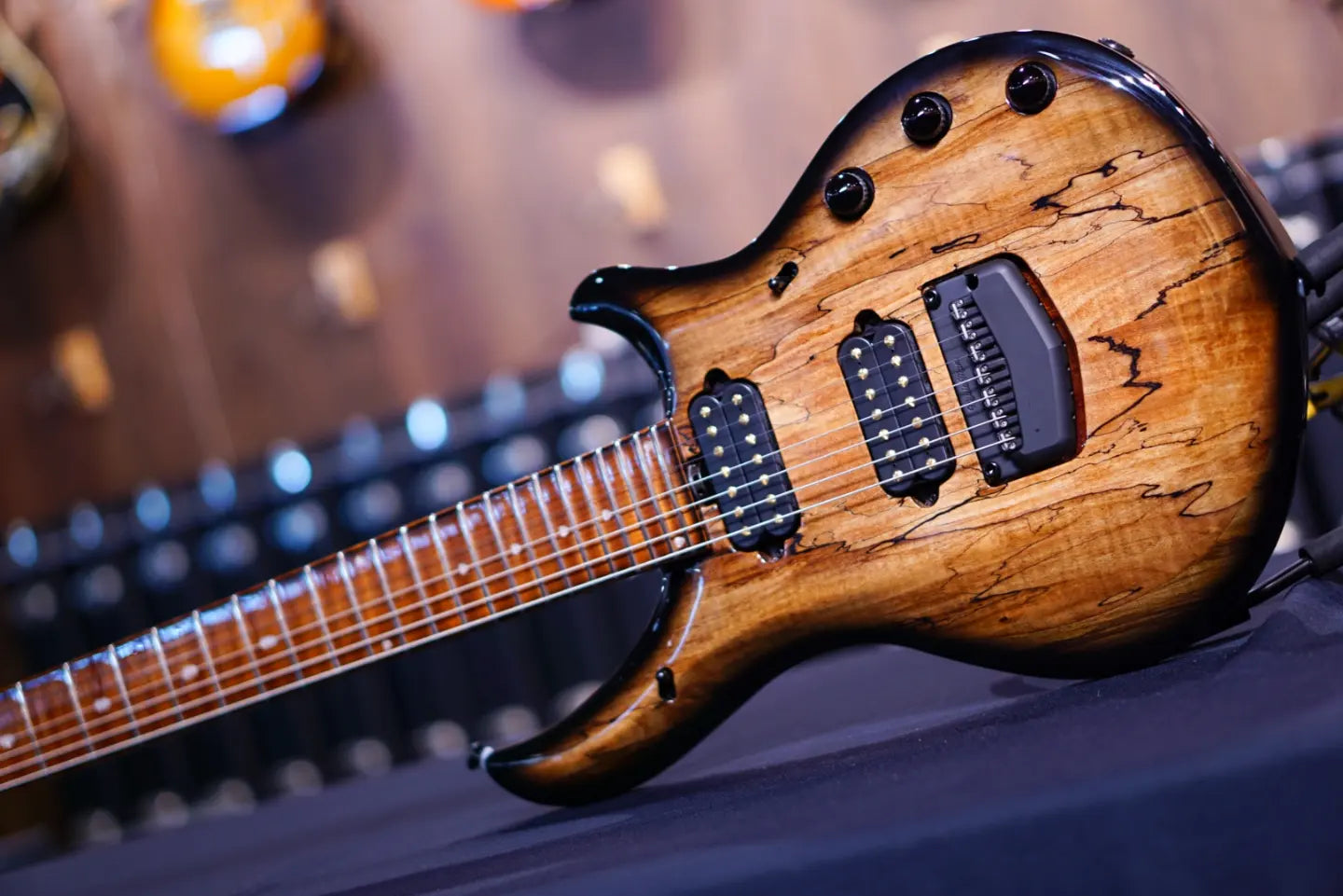 Ernie Ball Music Man John Petrucci Limited-edition Maple Top Majesty 7-string Spice Melange M017068 - HIENDGUITAR Musicman GUITAR