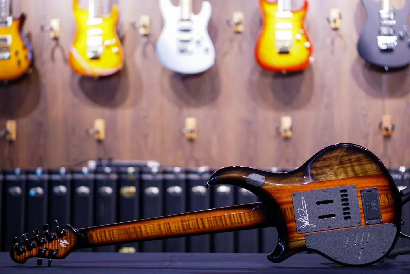 Ernie Ball Music Man John Petrucci Limited-edition Maple Top Majesty 7-string Spice Melange M017068 - HIENDGUITAR Musicman GUITAR