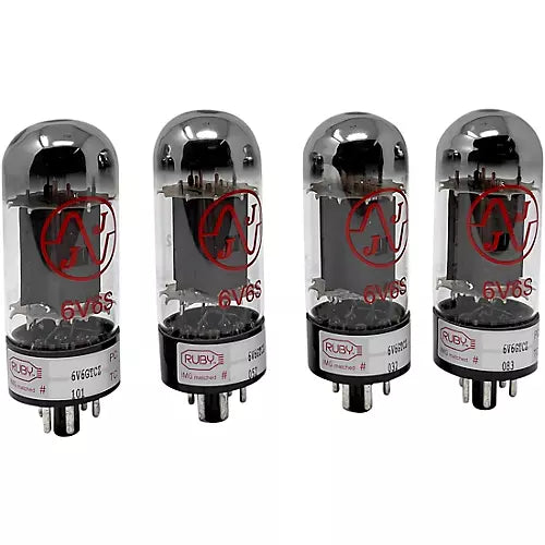 Ruby 6V6 Matched Amp Tubes Matched QUAD ( pack of 4) - HIENDGUITAR HIENDGUITAR tube