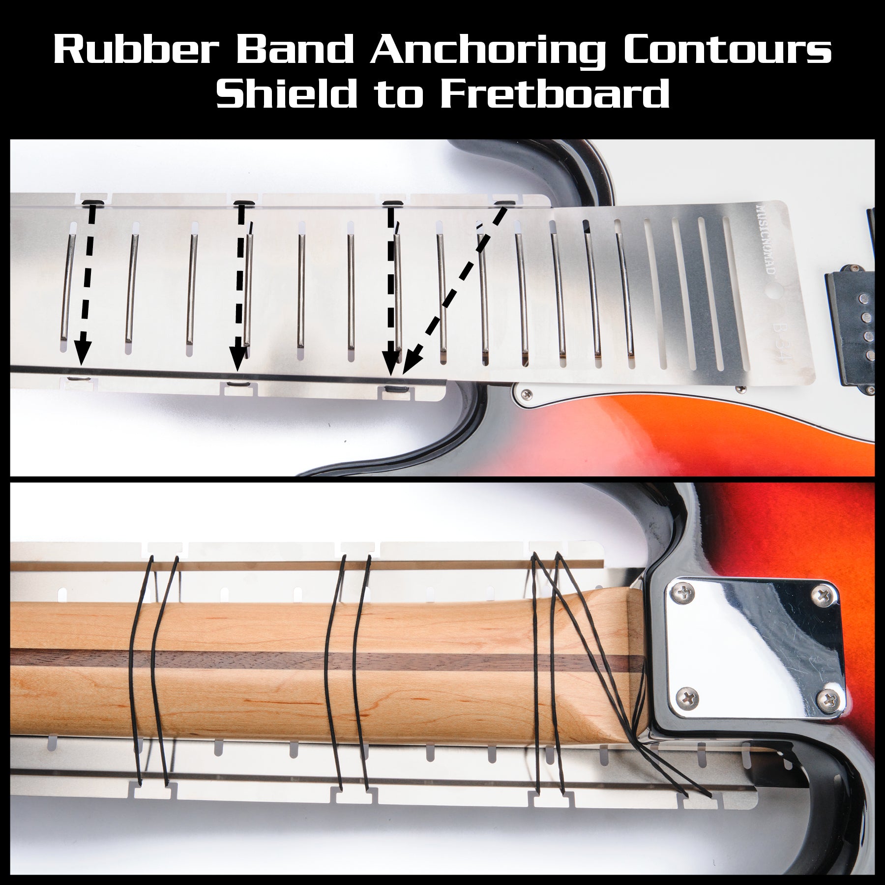 MusicNomad Fret Shield™ Fret Shield™ Fretboard Protector Guard for B-34" Bass Fret Scale MN805