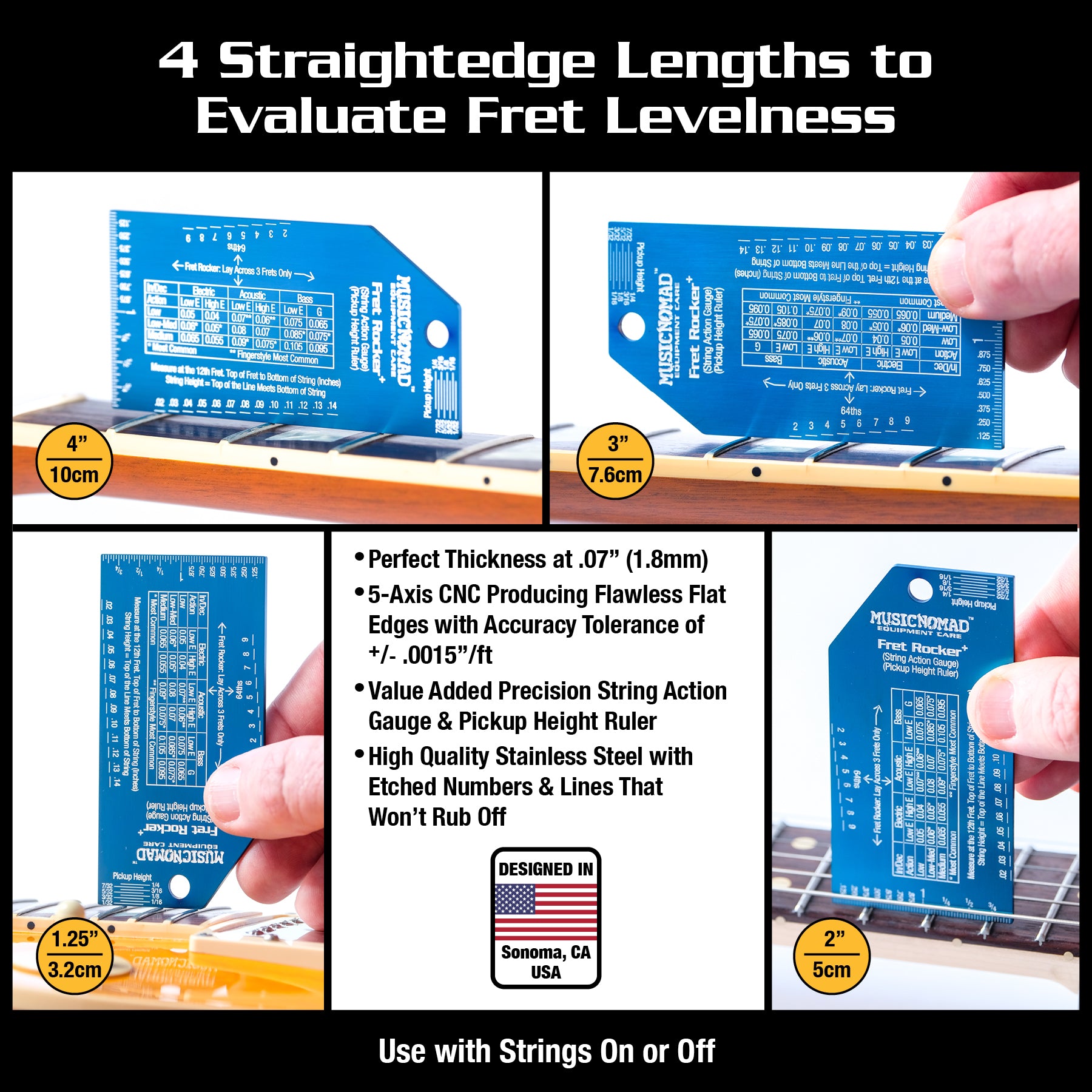 Music Nomad Precision Fret Evaluation Kit MN870