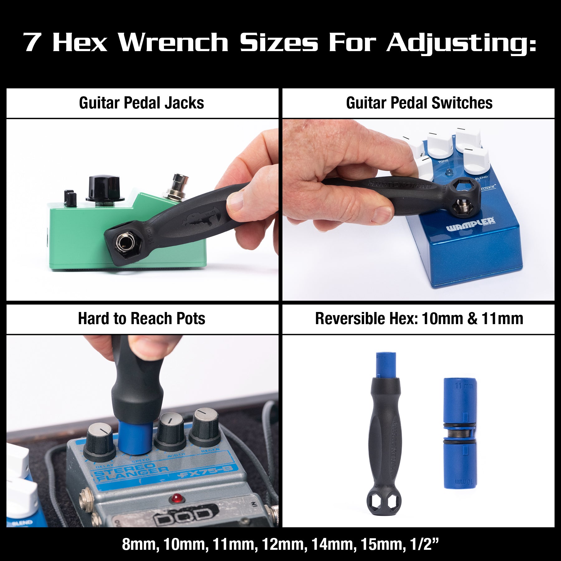 Musicnomad Pedal Care Kit for Guitar & Bass MN286