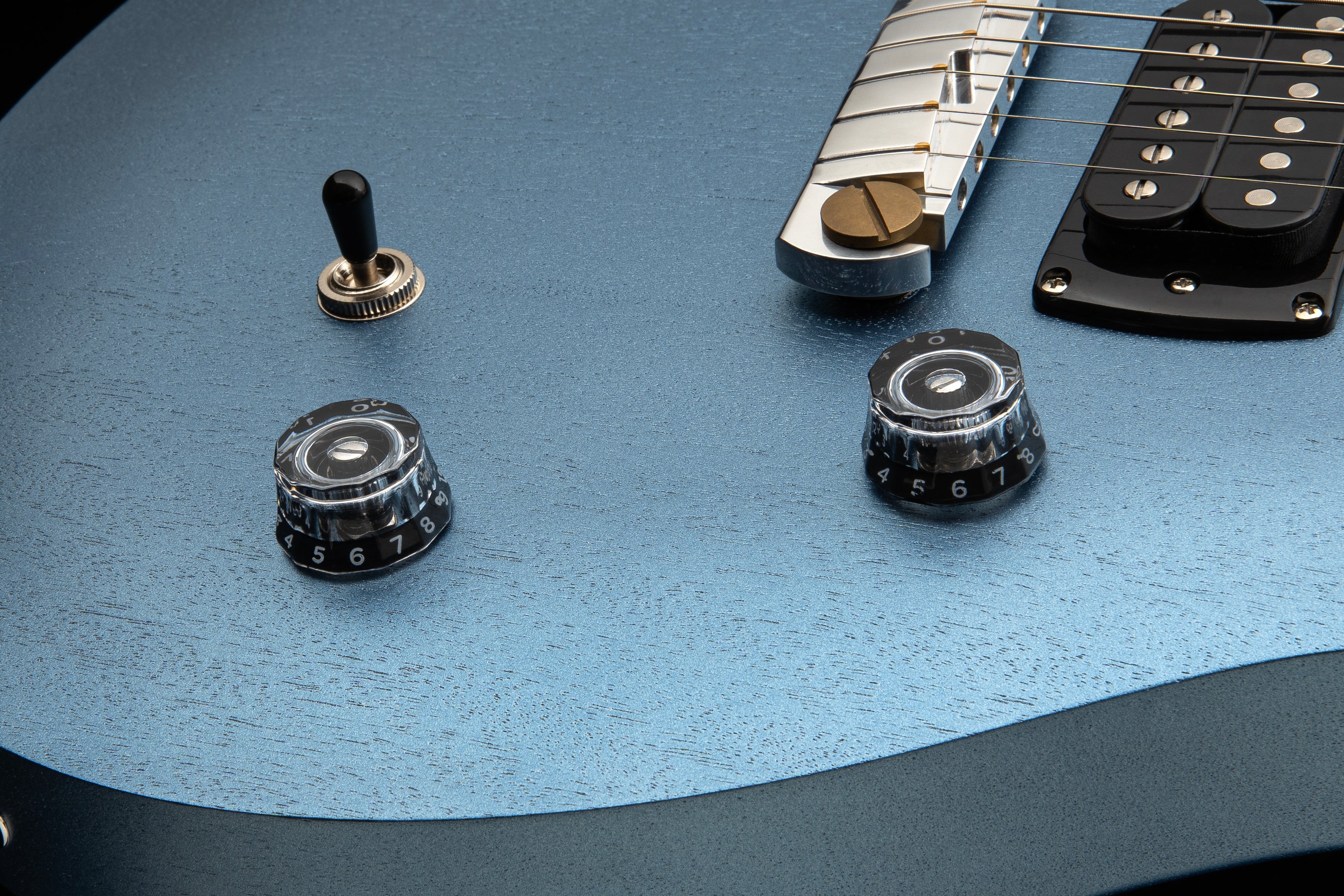 PRS SE CE24 Standard Stoptail Satin Ice Blue Metallic