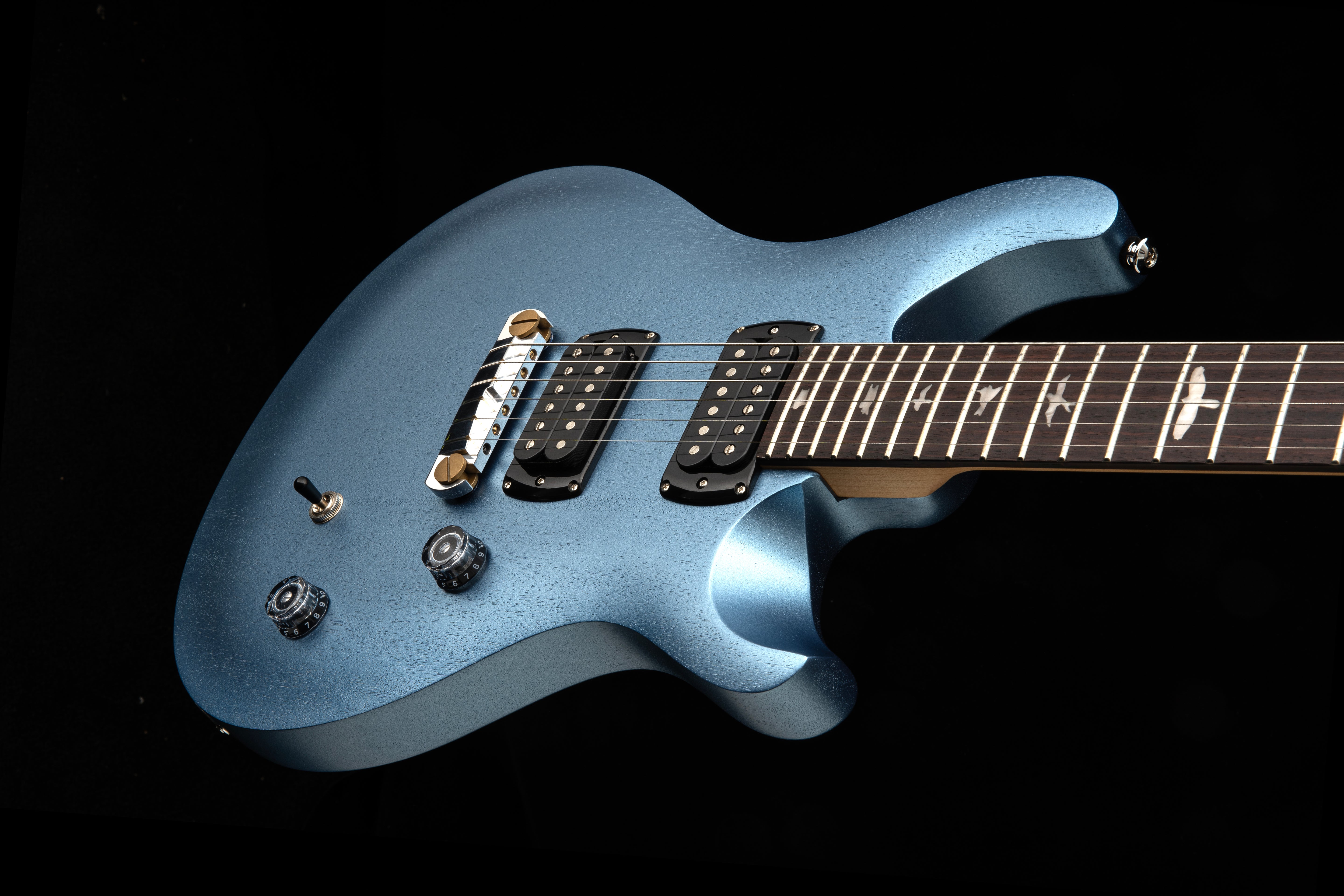 PRS SE CE24 Standard Stoptail Satin Ice Blue Metallic