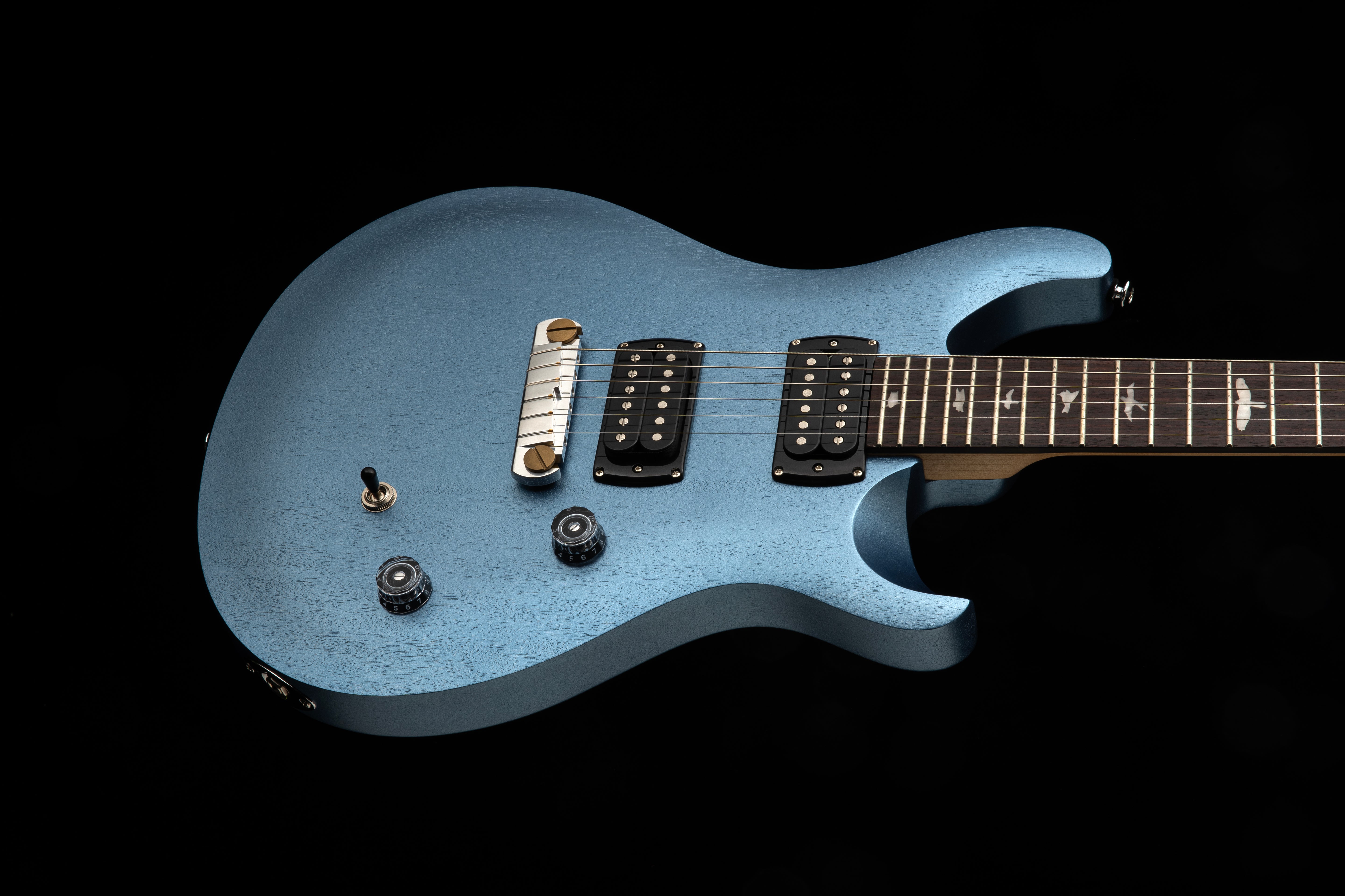 PRS SE CE24 Standard Stoptail Satin Ice Blue Metallic