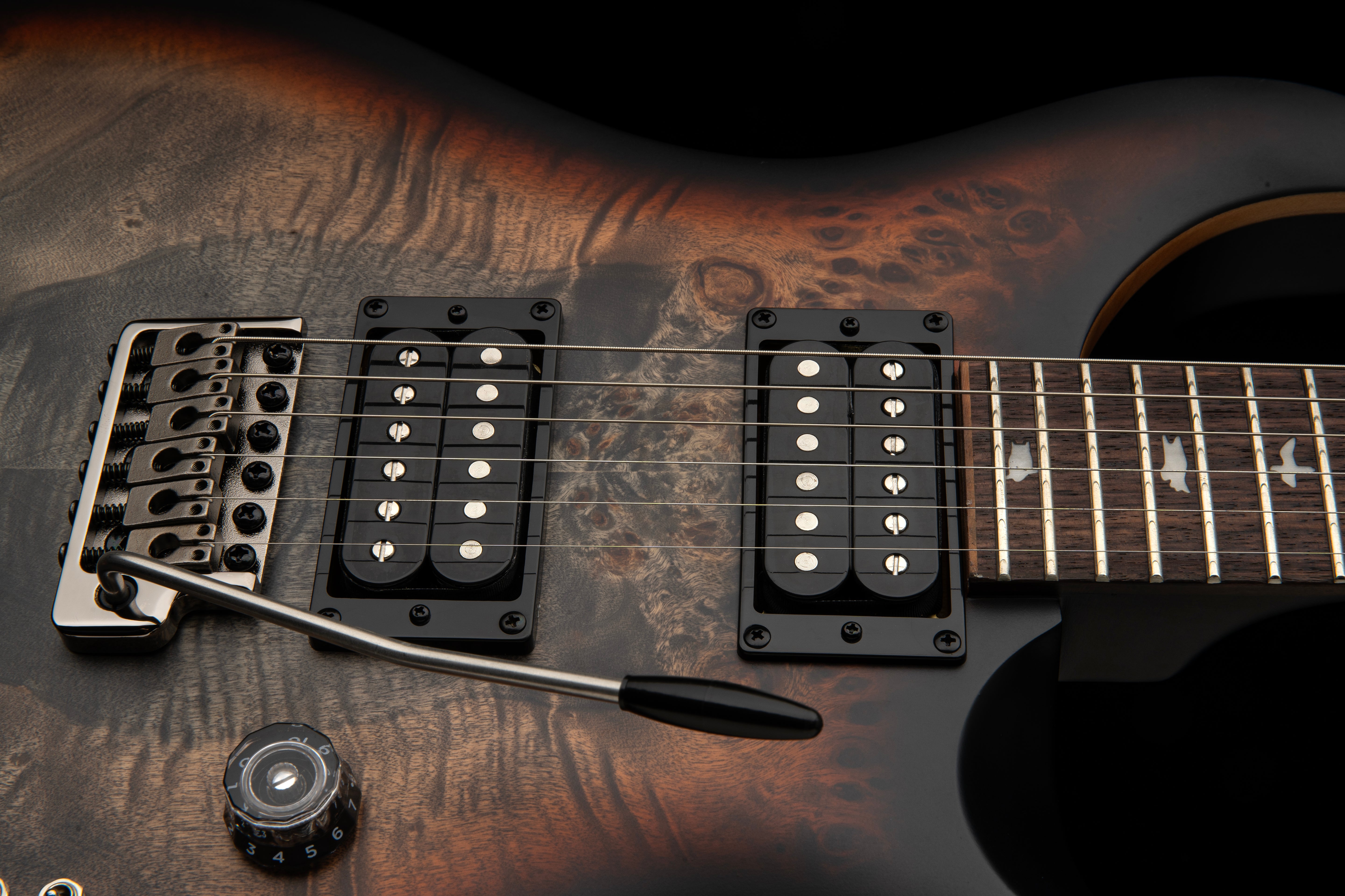 PRS SE "Exotic" Custom 24-08 Charcoal Cherry Midnight Burst