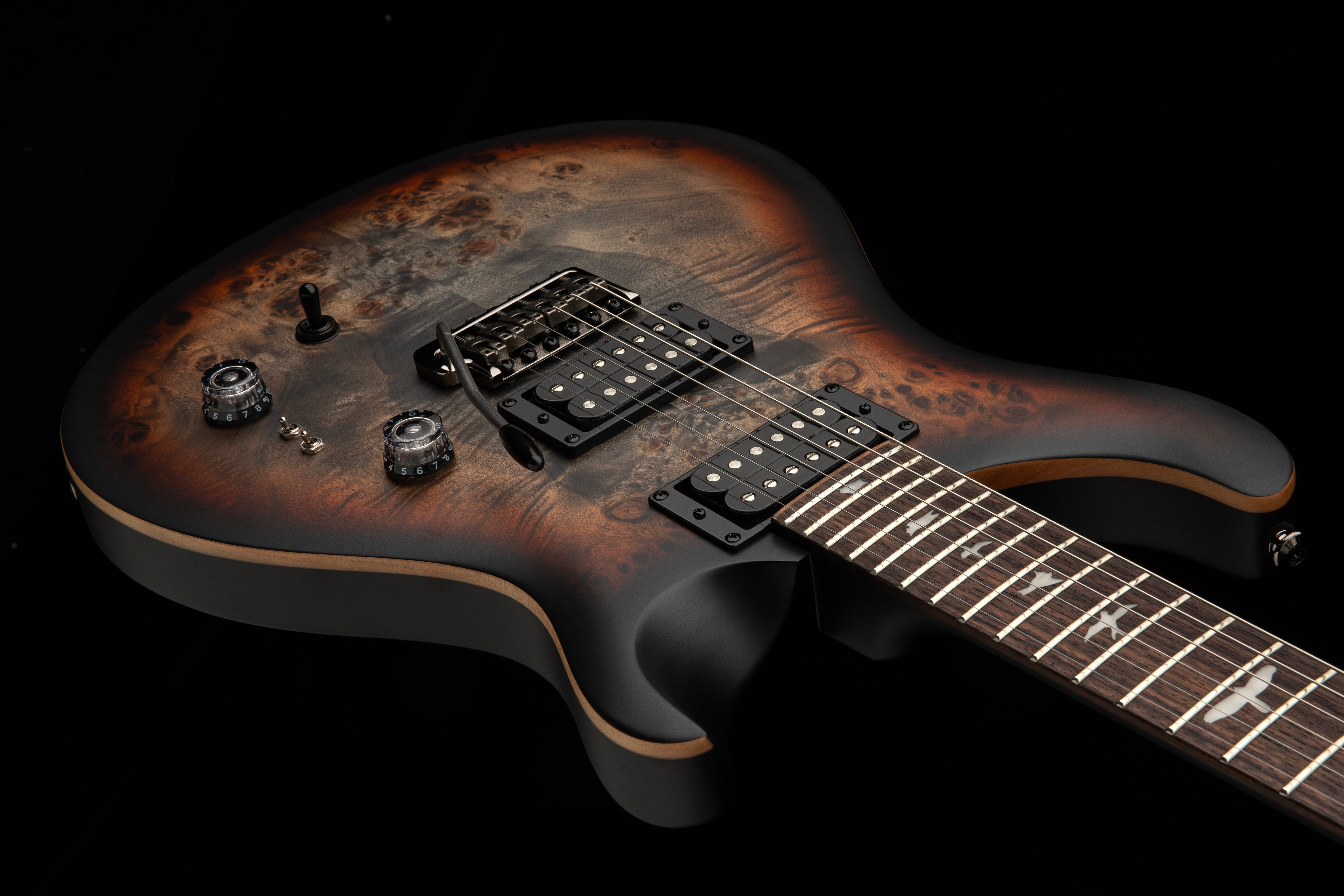 PRS SE "Exotic" Custom 24-08 Charcoal Cherry Midnight Burst