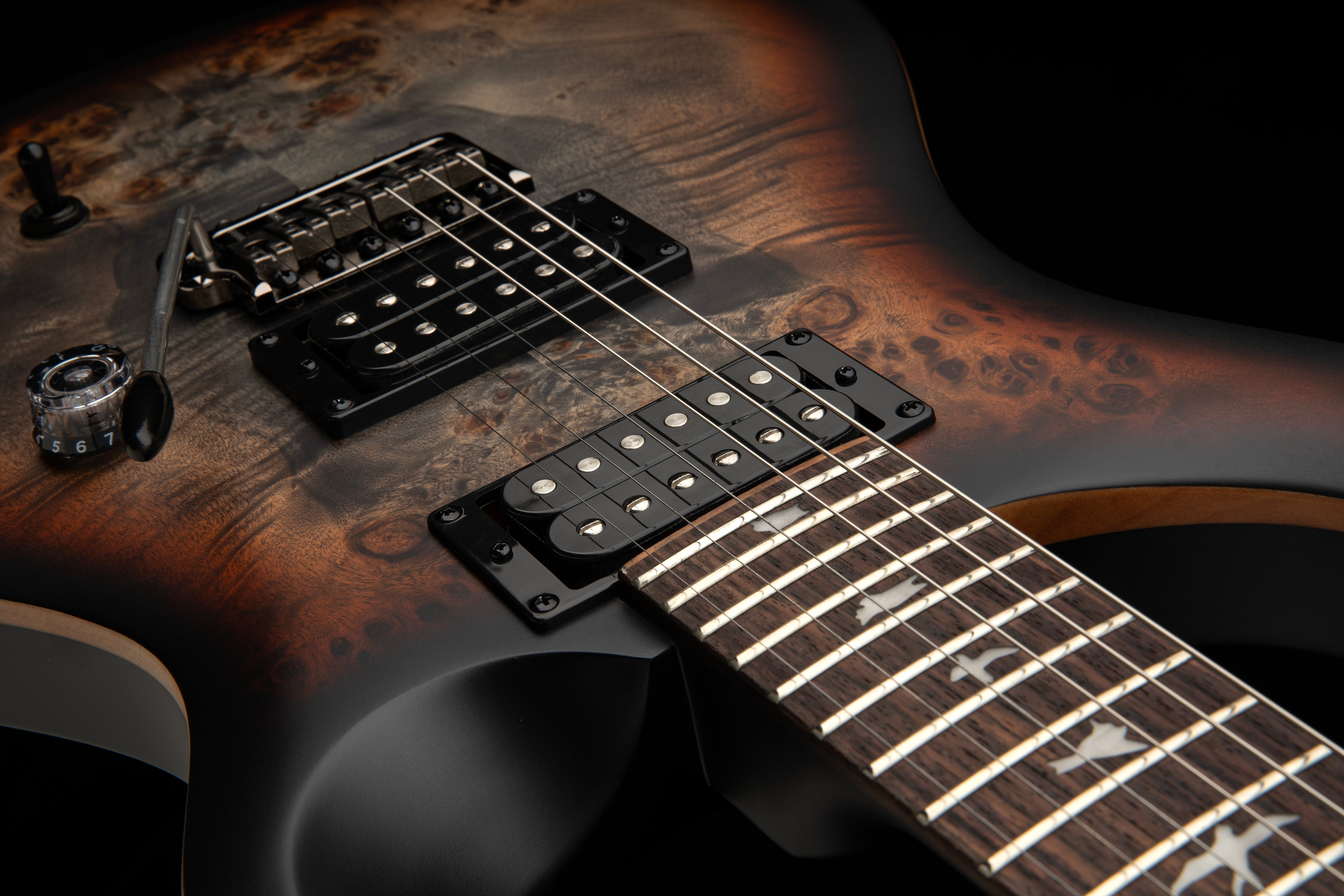 PRS SE "Exotic" Custom 24-08 Charcoal Cherry Midnight Burst