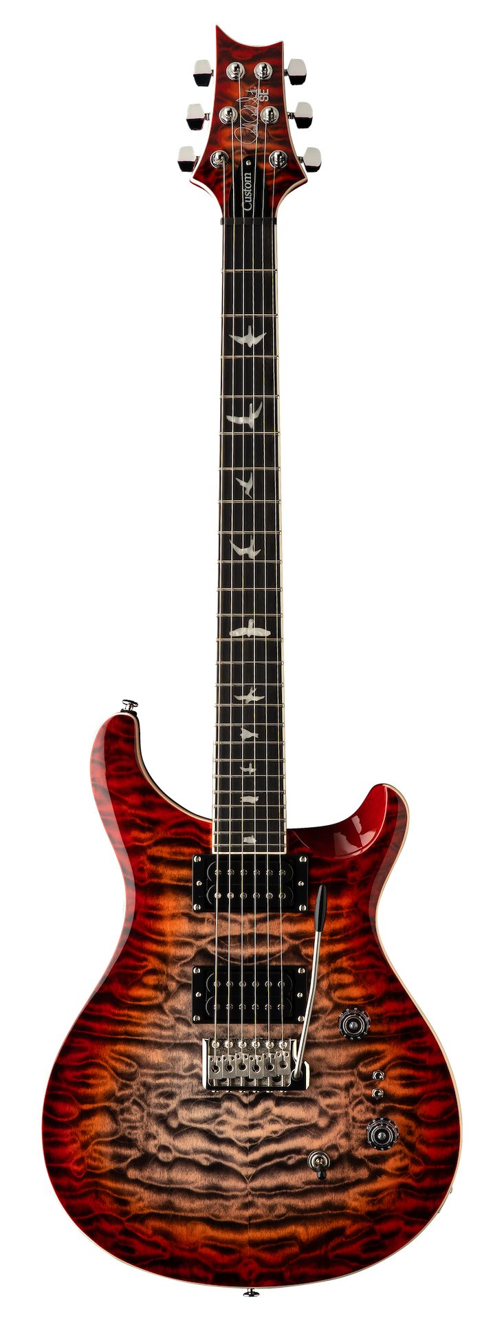 PRS SE Custom 24-08 Quilt Charcoal Cherry