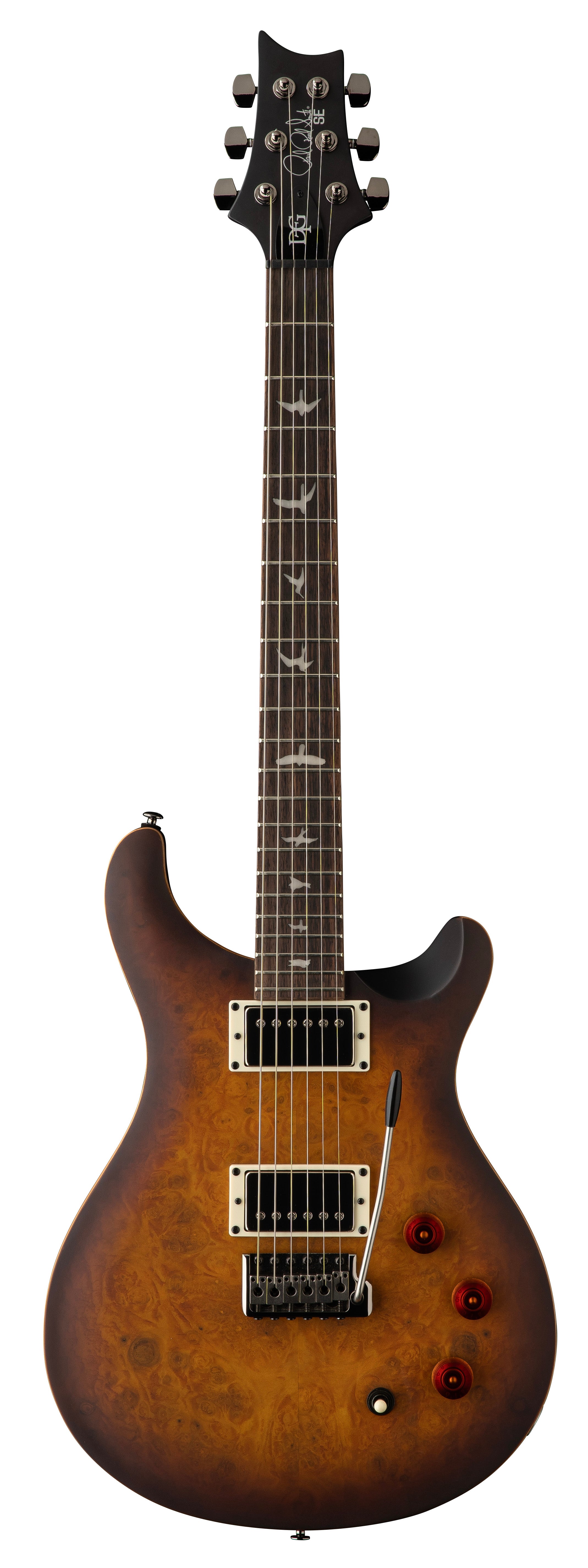 PRS SE "Exotic" DGT Laurel Burl McCarty Tobacco Burst