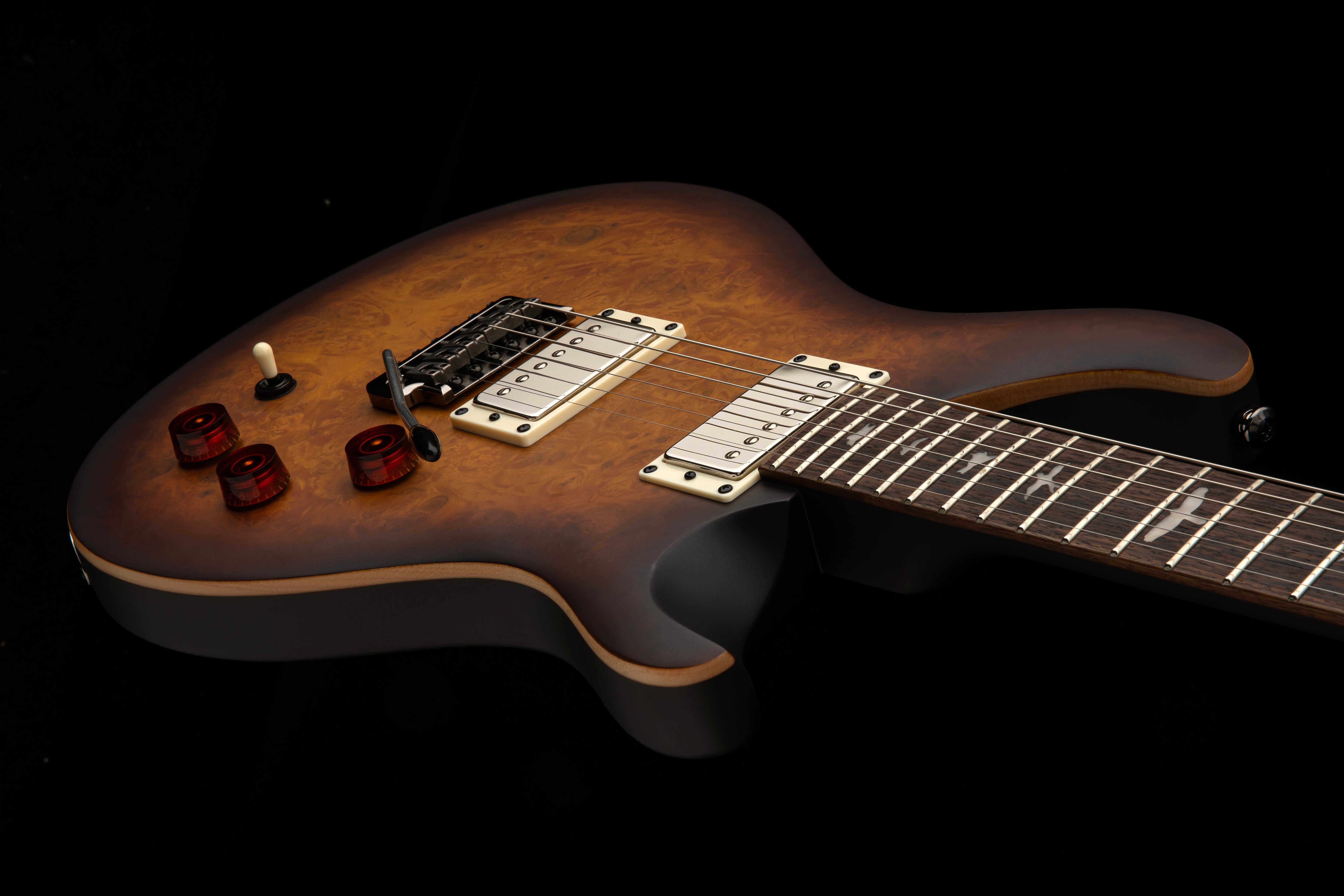 PRS SE "Exotic" DGT Laurel Burl McCarty Tobacco Burst