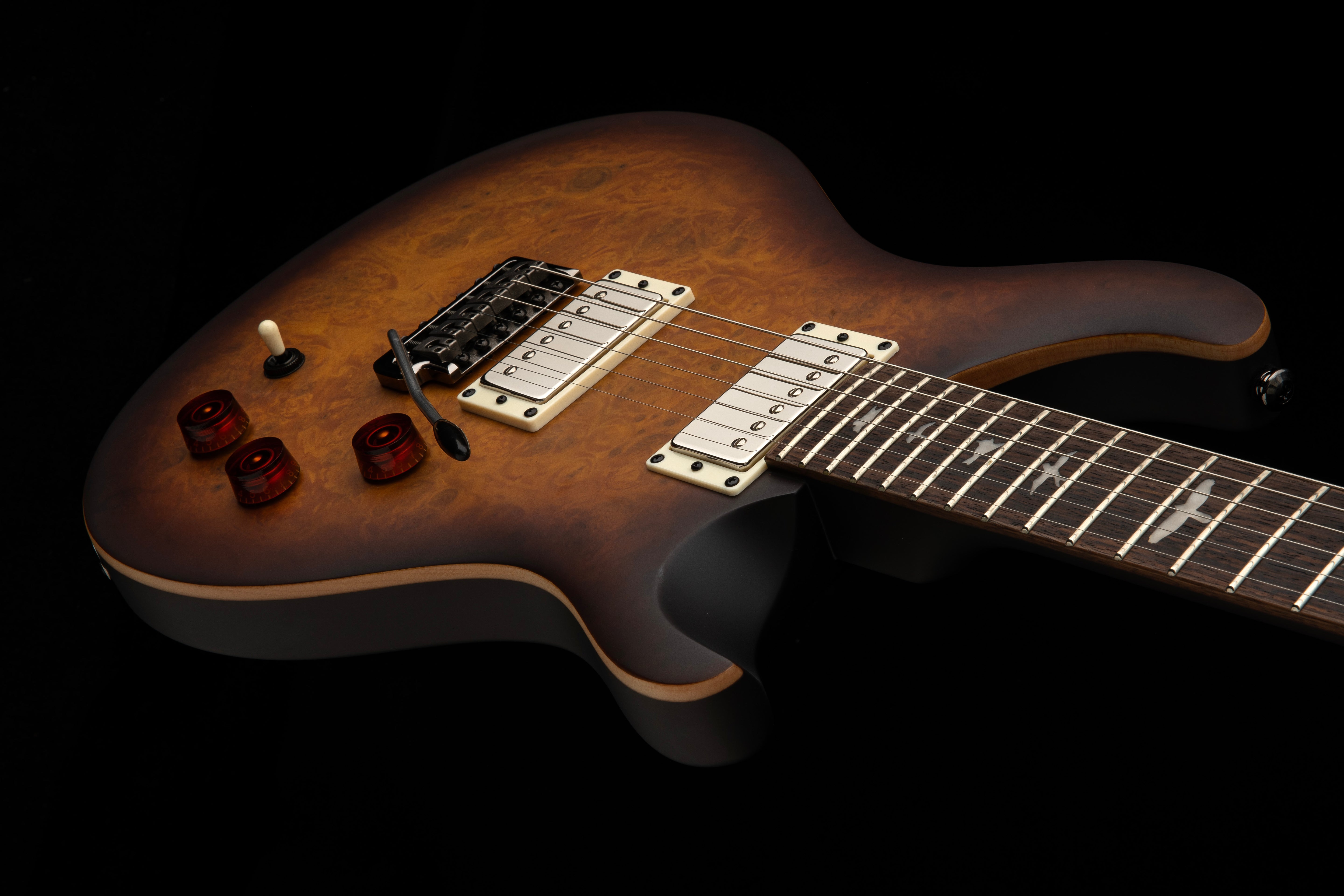 PRS SE "Exotic" DGT Laurel Burl McCarty Tobacco Burst