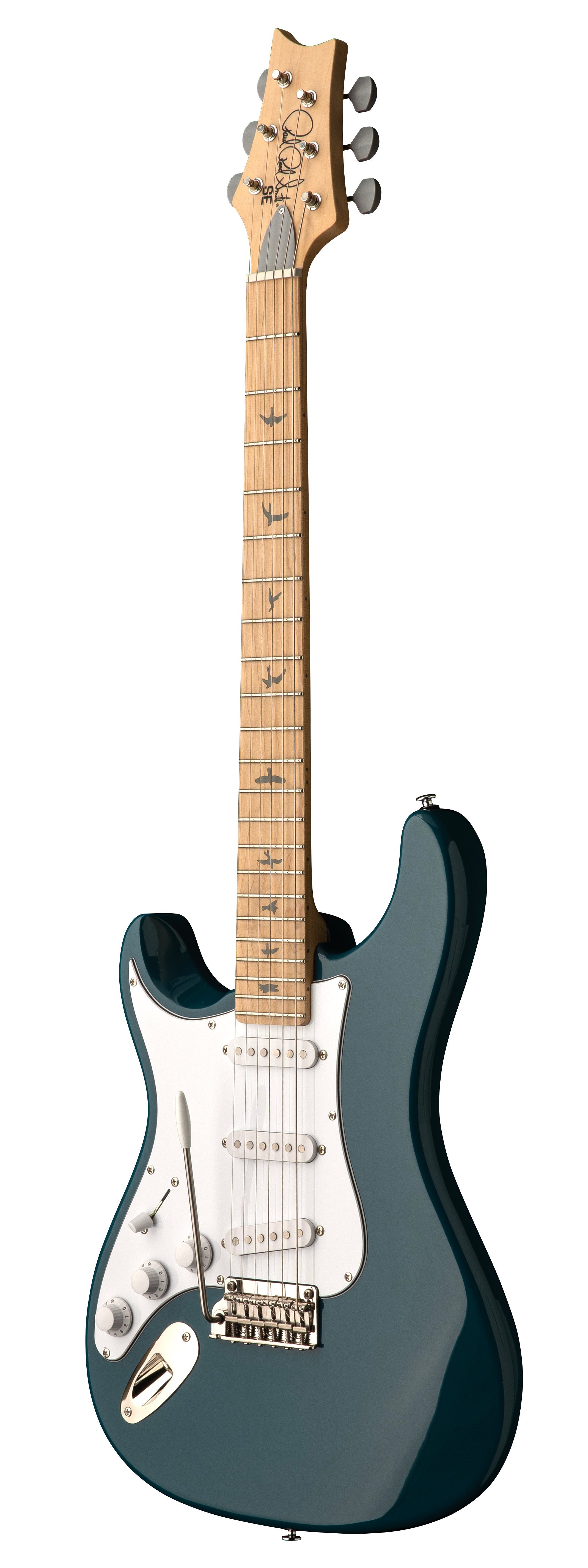 PRS SE Silver Sky Maple Nylon Blue "Lefty"