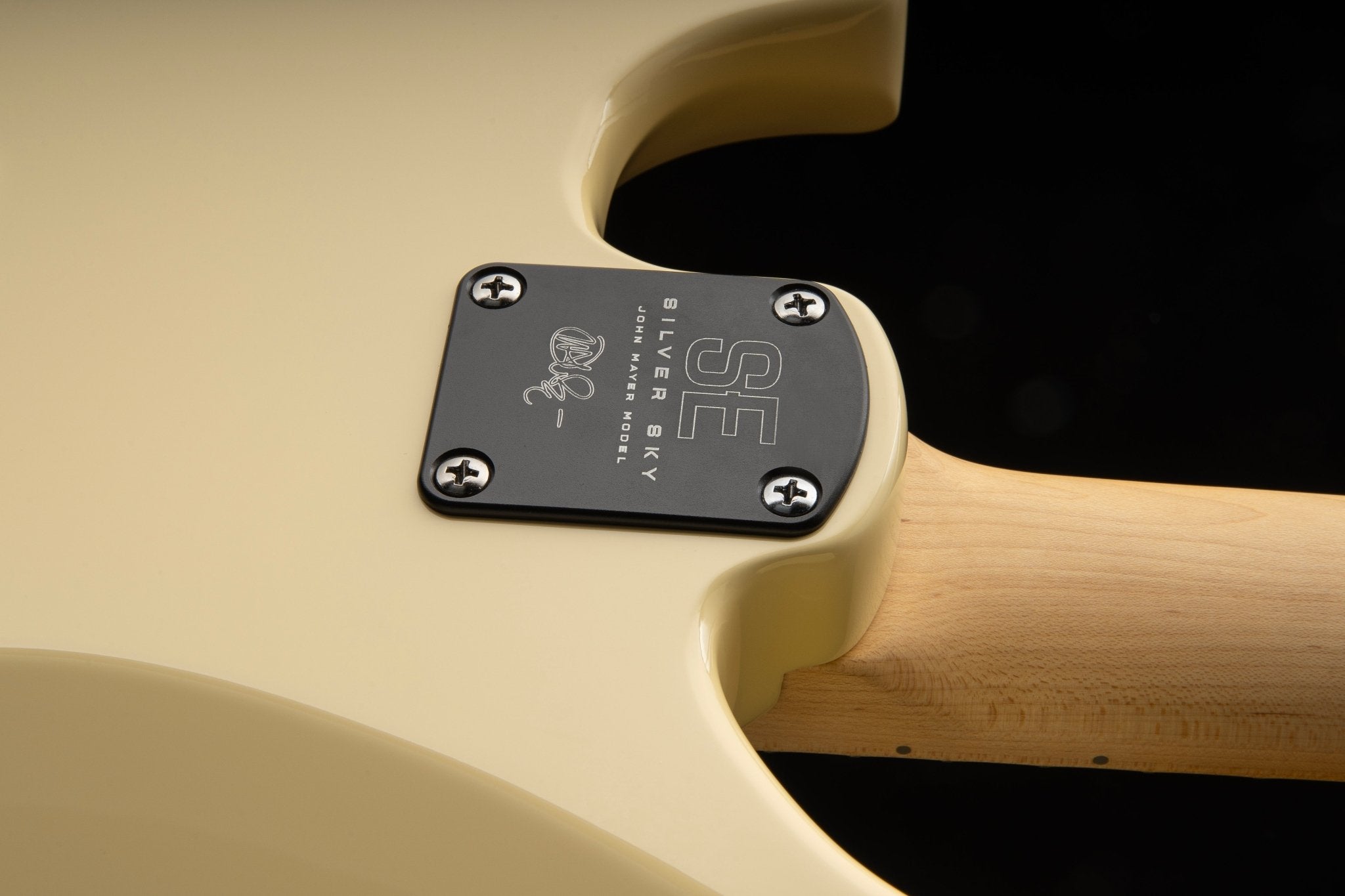 PRS SE John Mayer Silversky Moon White maple fretboard