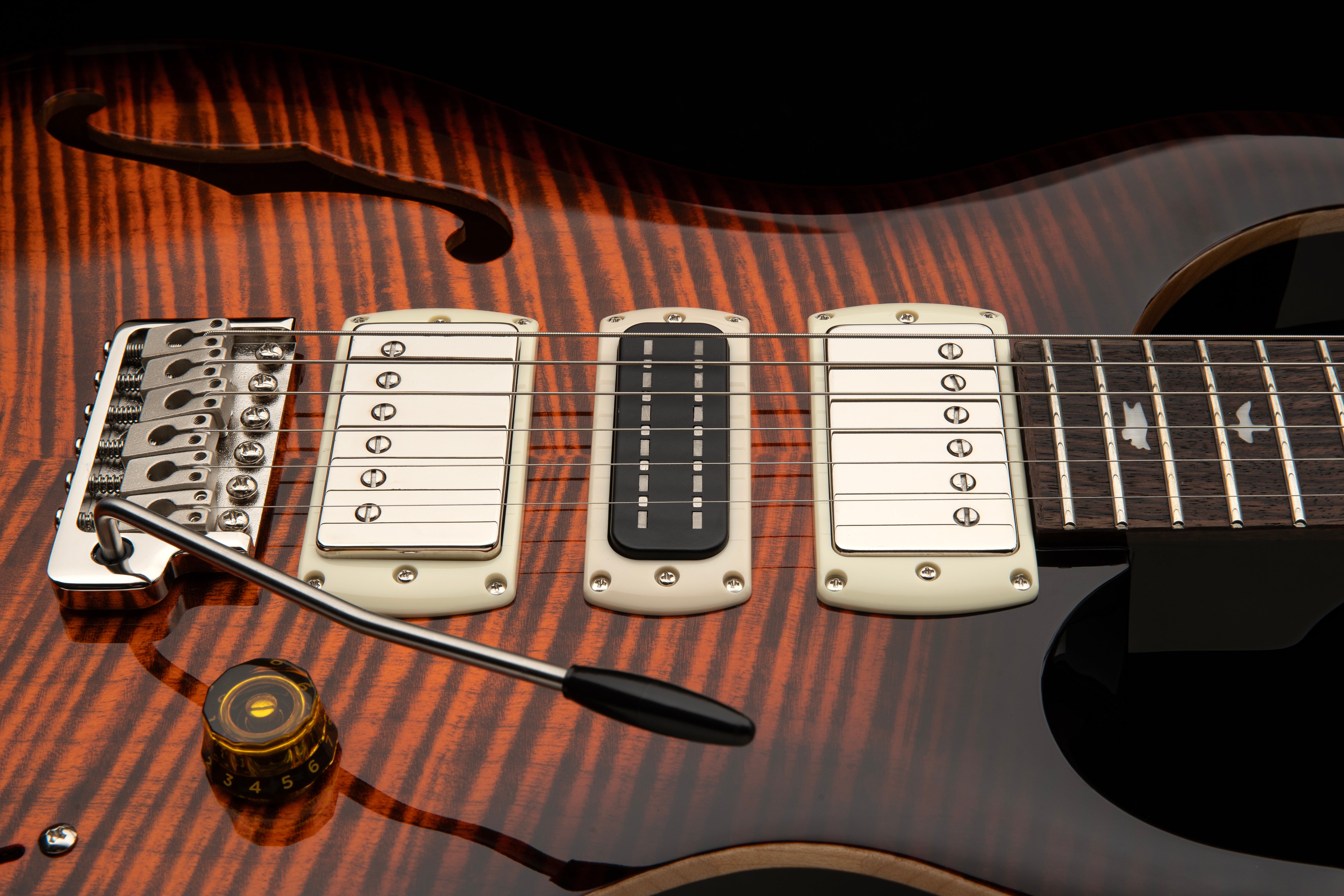 PRS SE Special Semi-Hollow Orange Tiger Smokeburst