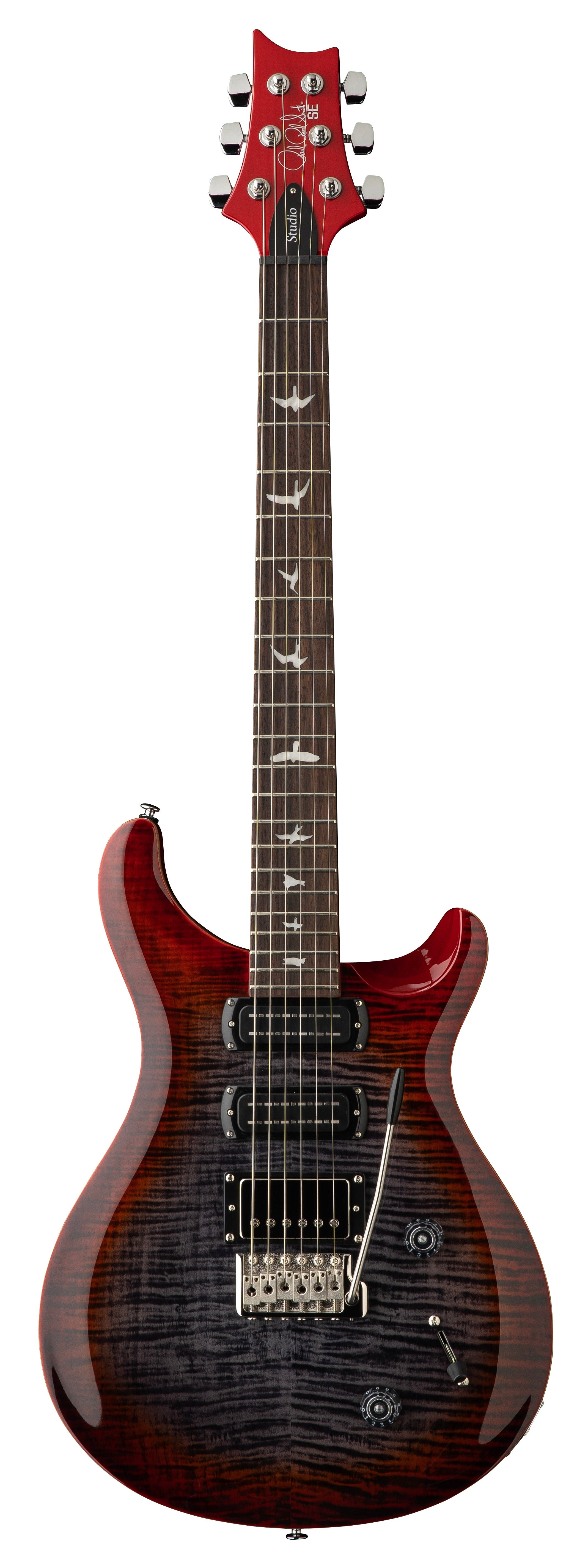 PRS SE Studio Charcoal Cherry Burst