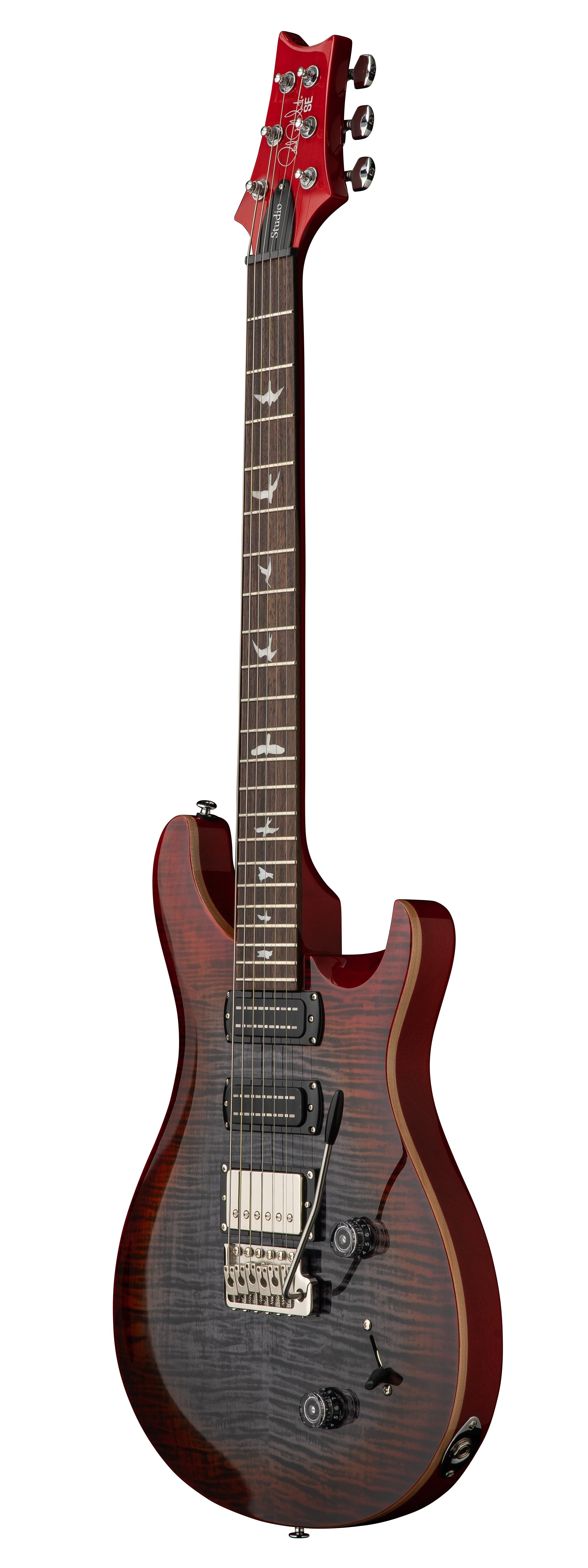 PRS SE Studio Charcoal Cherry Burst