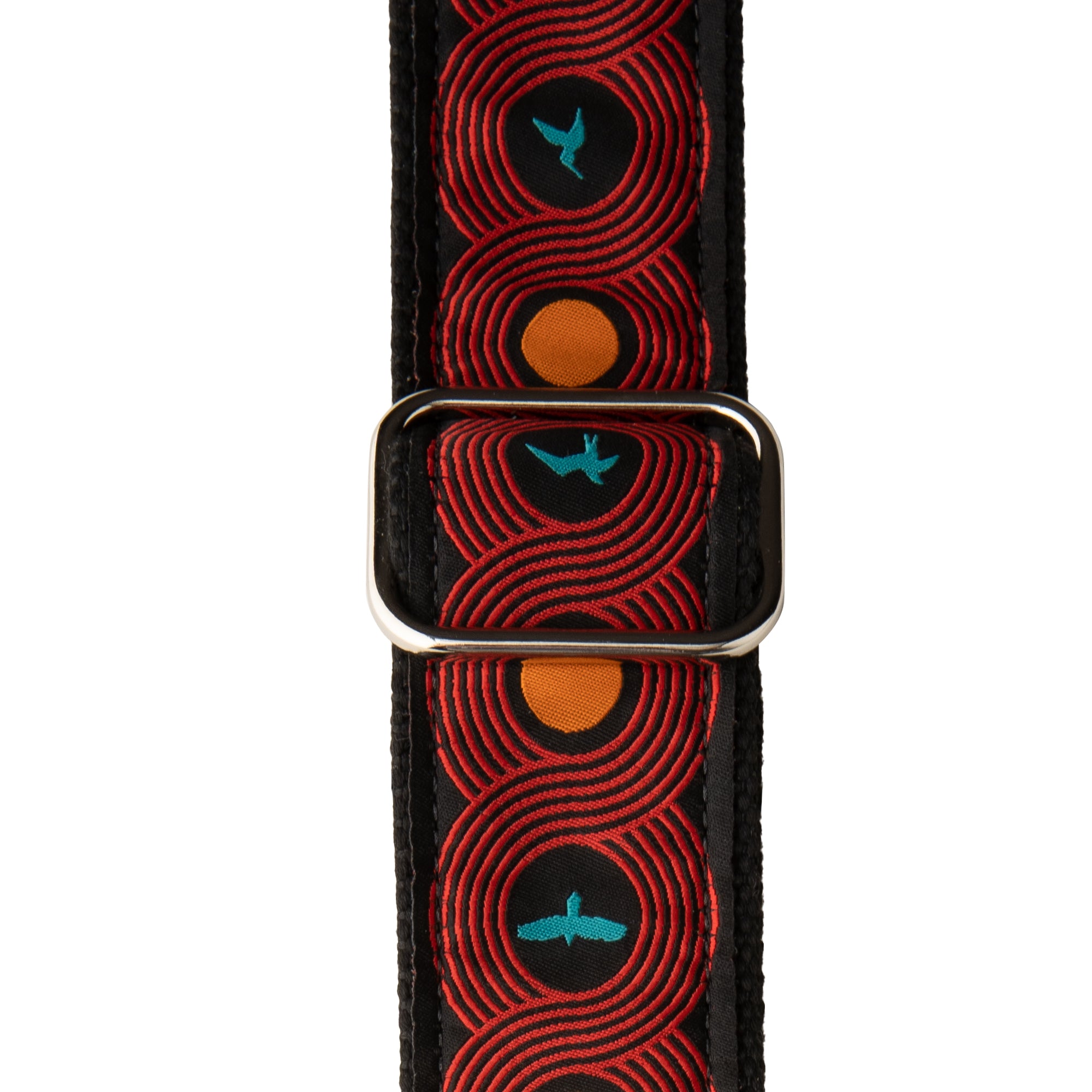 PRS 2” PRS Deluxe Retro Strap, Custom Jacquard, Blue Birds 113011::007: