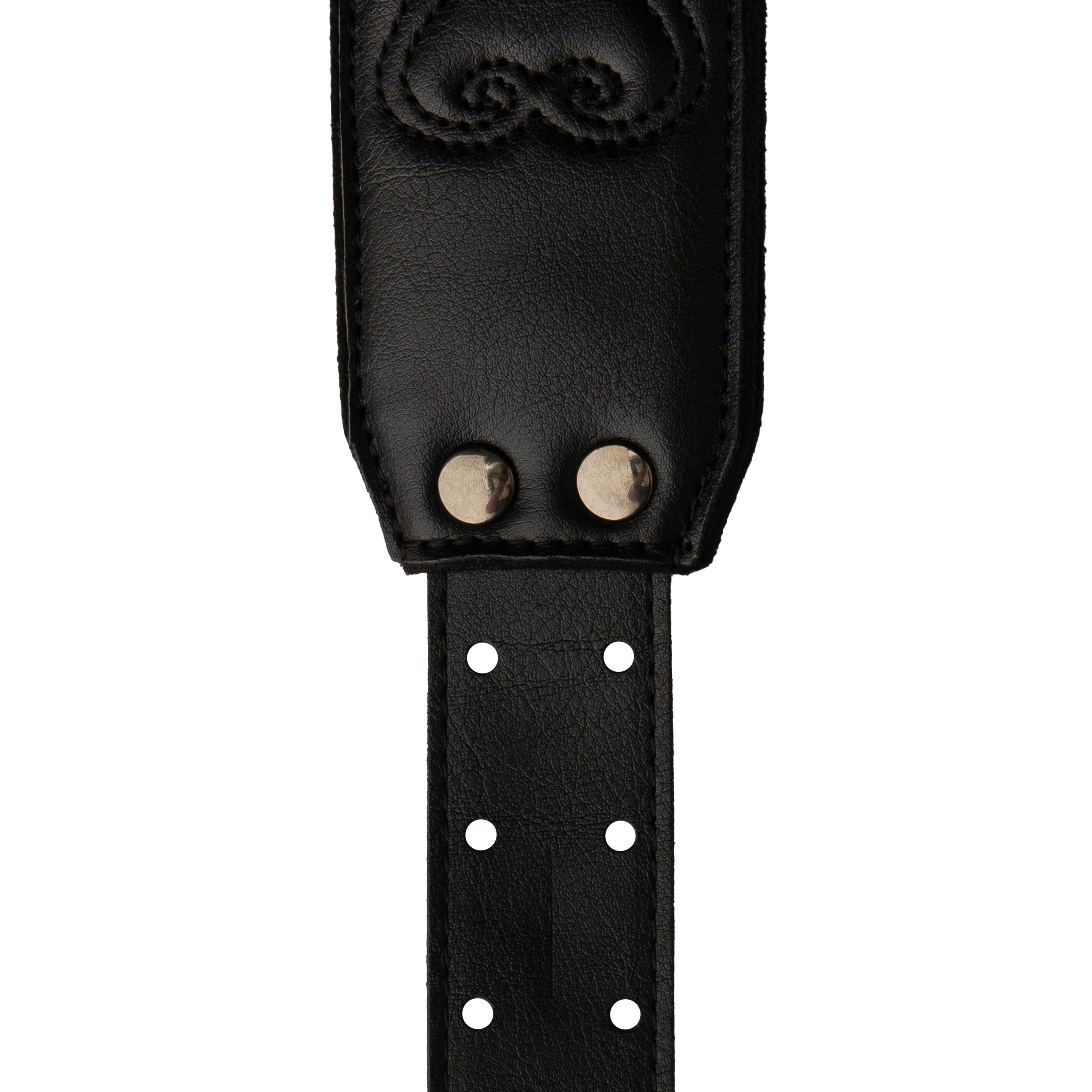 PRS 2.4" Padded Guitar Strap w/RAS, Custom Leather (Faux) Birds black